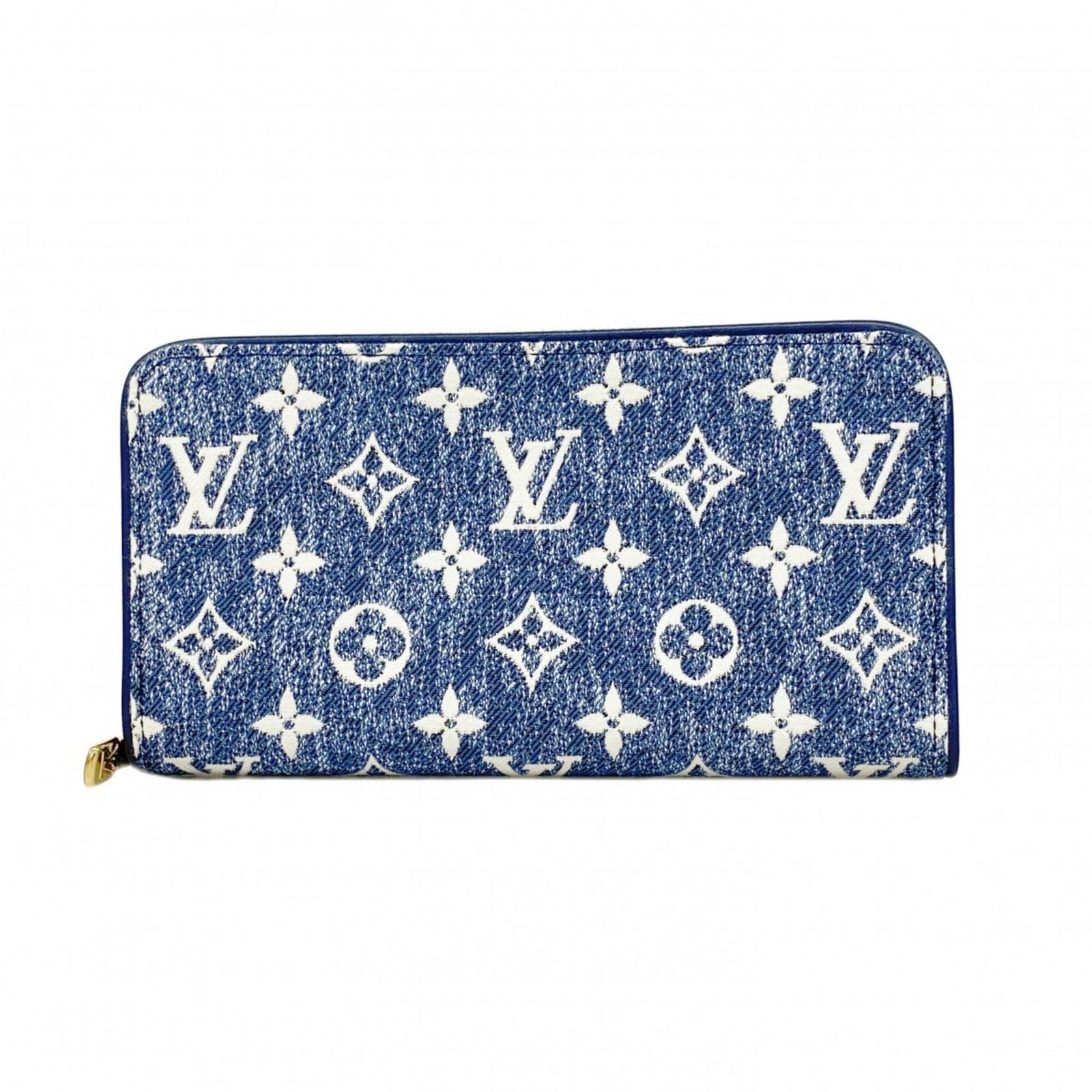 ルイ・ヴィトン(Louis Vuitton) ルイ・ヴィトン 長財布 モノグラム・ジャカードデニム ジッピーウォレット M81226 マリーヌメンズ レディース