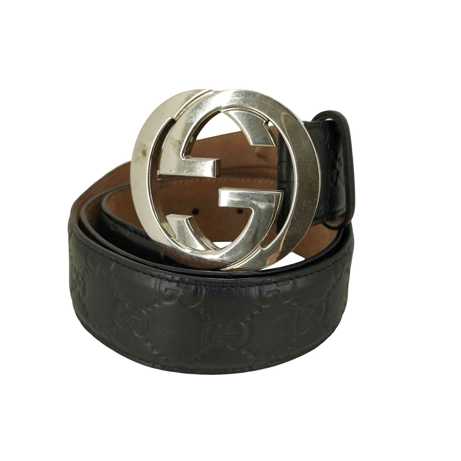 グッチ GUCCI インターロッキングG バックル付き ベルト GG型押し レディース 100・40 26,251円