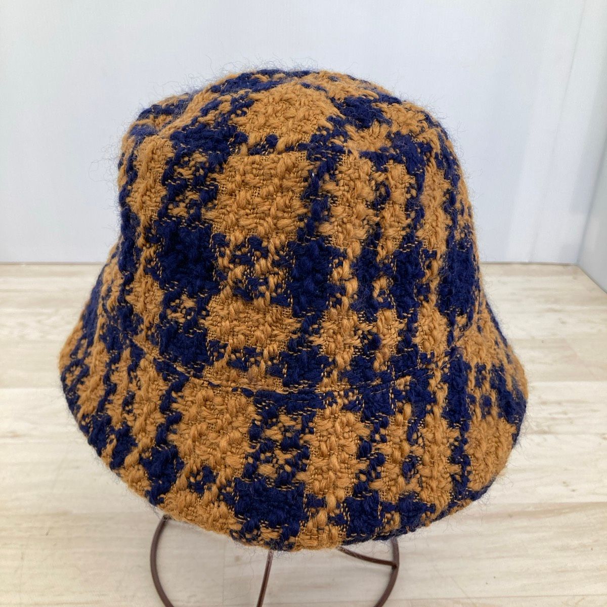 美品 La Maison de Lyllis ハット/帽子 57cm ブラウン/ネイビー
