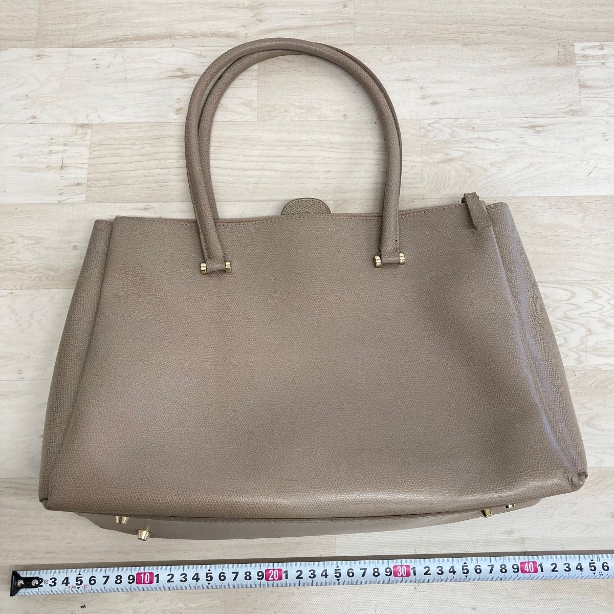 FURLA フルラ トートバッグ/ハンドバッグ ベージュ 本革/レザー