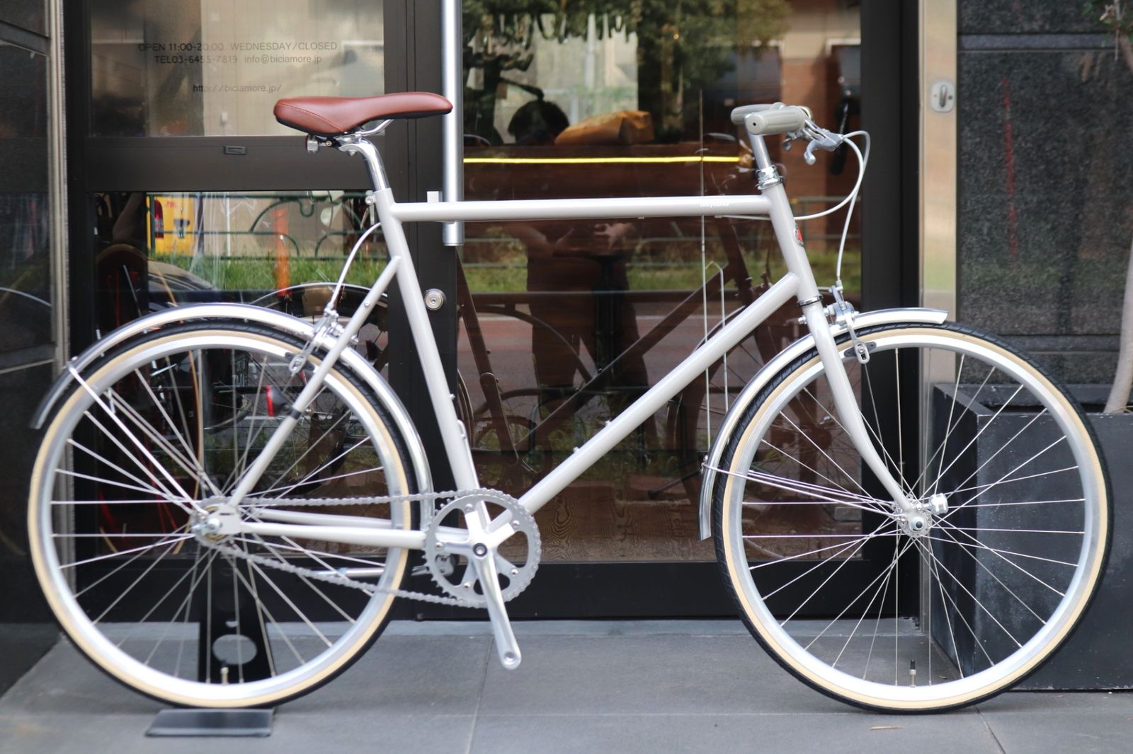 【美品】トーキョーバイク、外装７速 トーキョーバイク TOKYObike モノ MONO Lサイズ シングル クロモリ