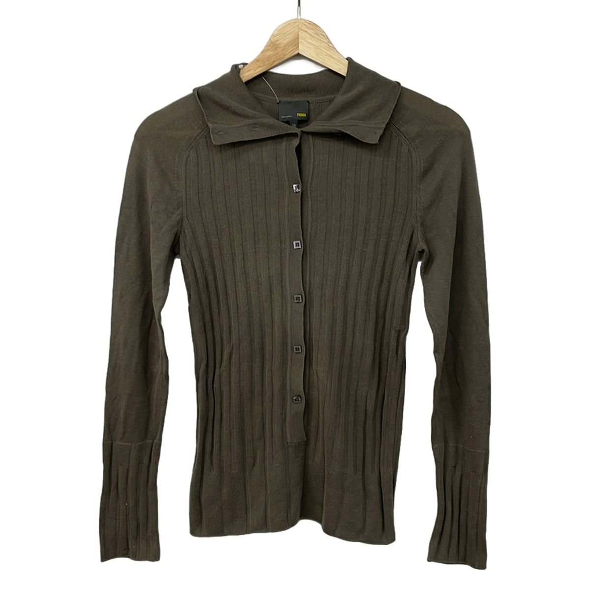 FENDI(フェンディ) カーディガン サイズ38 S レディース美品 - カーキ 長袖 6,600円