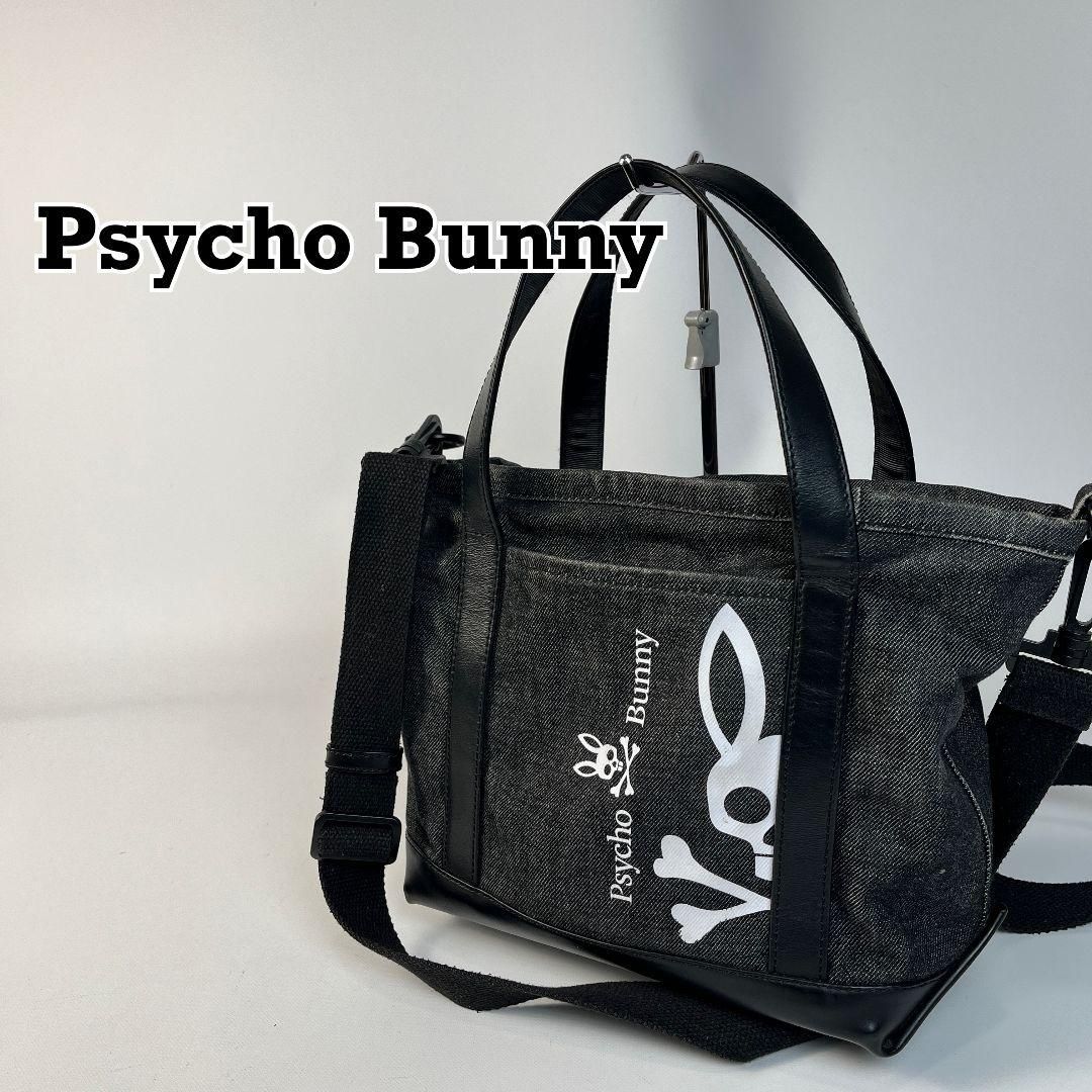 美品 Psycho Bunny カートバッグ ラウンドバッグ ブラック Psycho Bunny 2way カートバッグ ラウンドバッグ ブラック - メルカリ