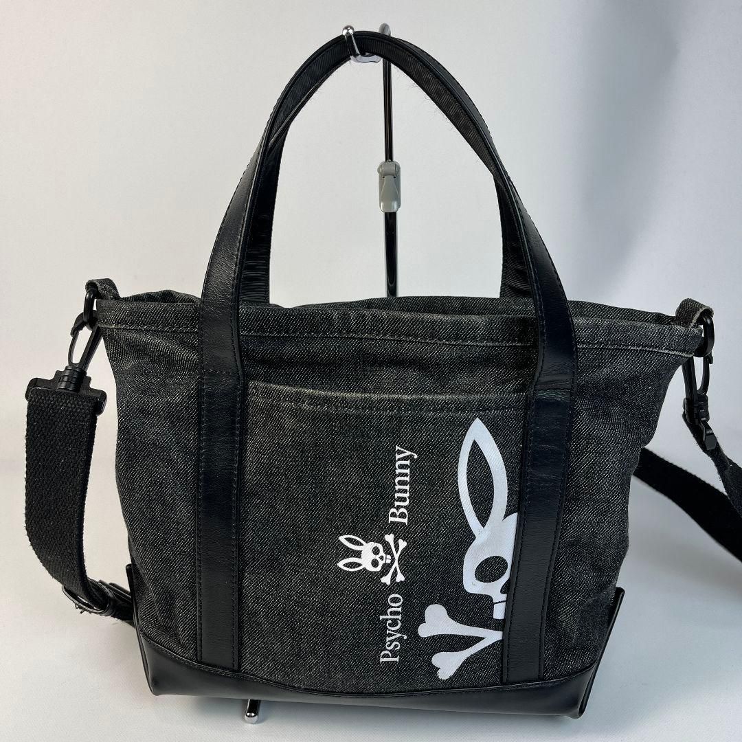 Psycho Bunny 2way カートバッグ ラウンドバッグ ブラック - メルカリ