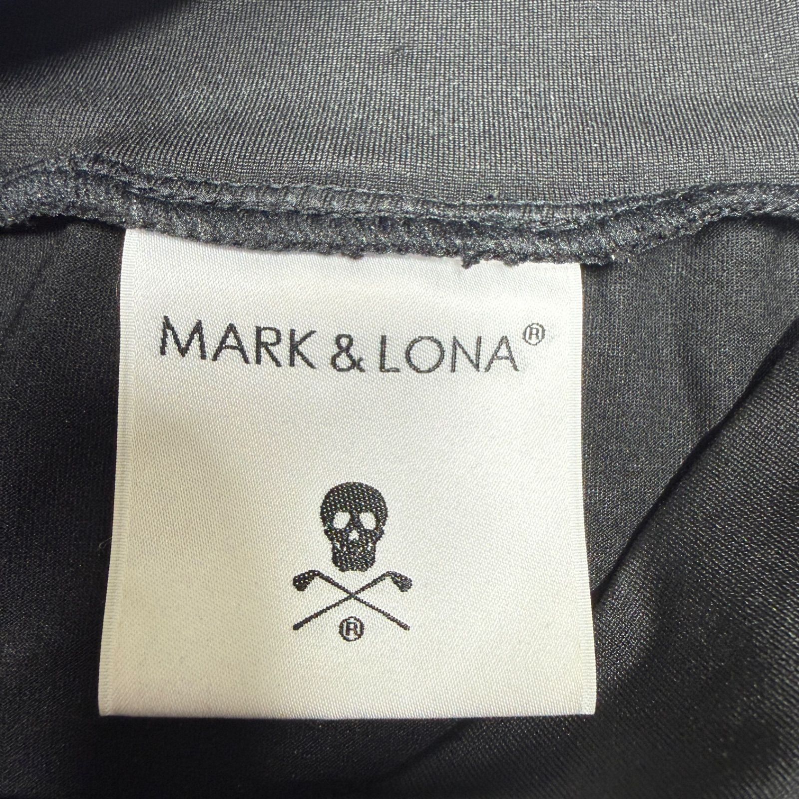 MARK&LONA モックネック 長袖 ハイネック シャツ 48 L ブラック メンズ