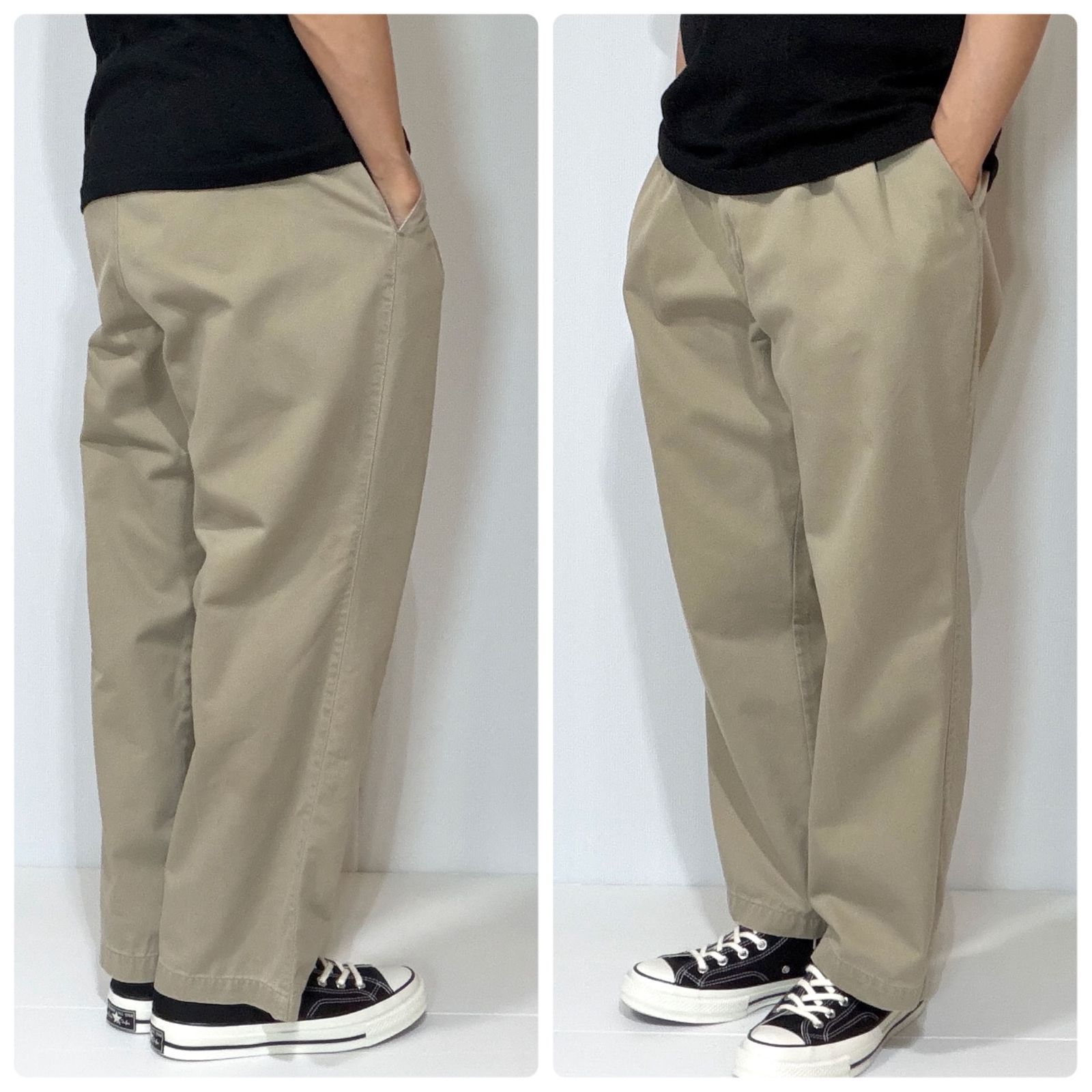 00s 希少サイズ DOCKERS ドッカーズ ツータック チノパン Classic Fit
