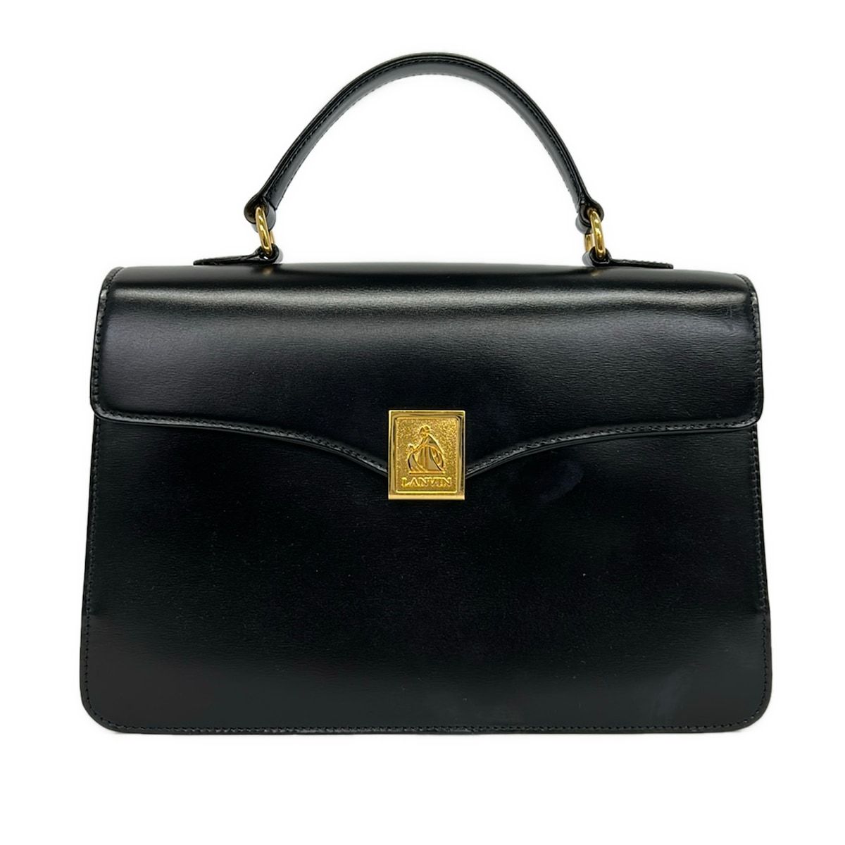 LANVIN(ランバン) ハンドバッグ 黒 レザー