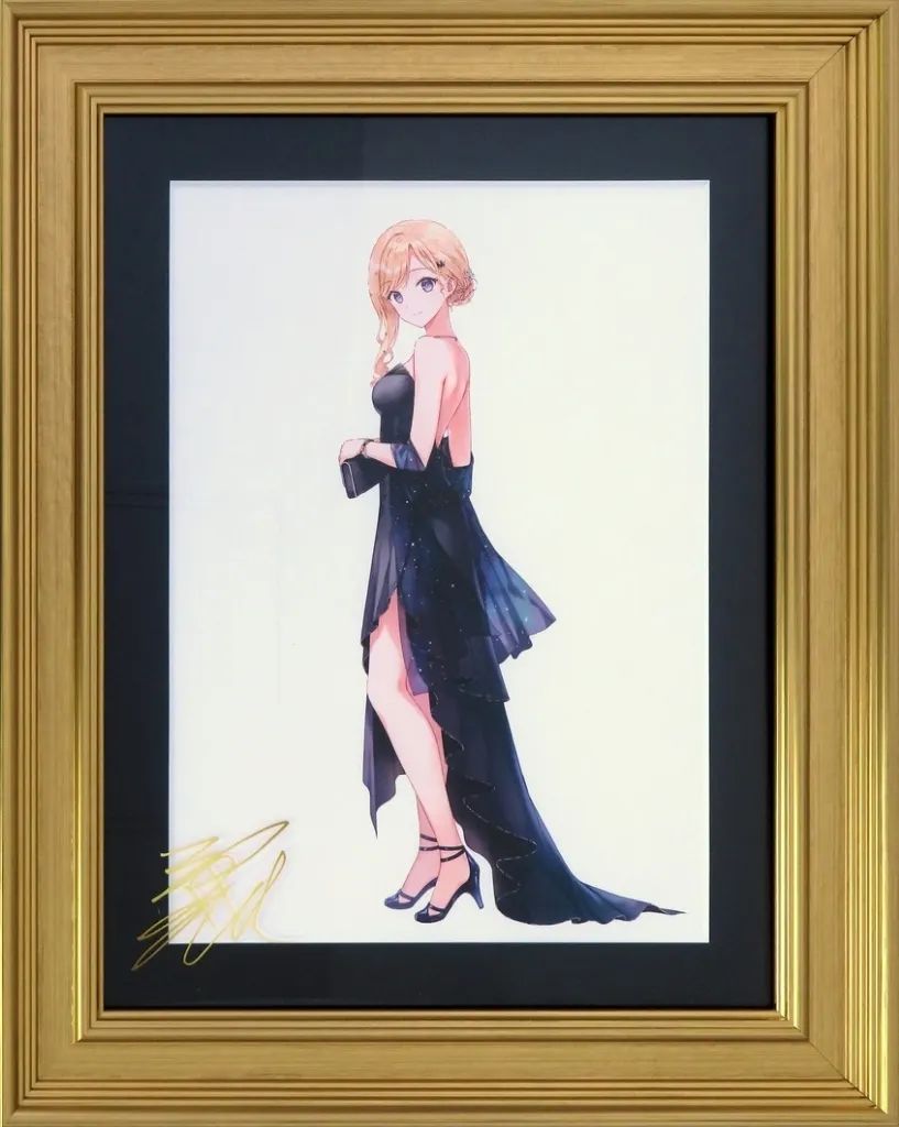 【中古】原画イラストボード 付属品付)MF文庫J 秋の学園祭 2025 複製サイン入り B4キャラファイングラフ 義妹生活 綾瀬沙季