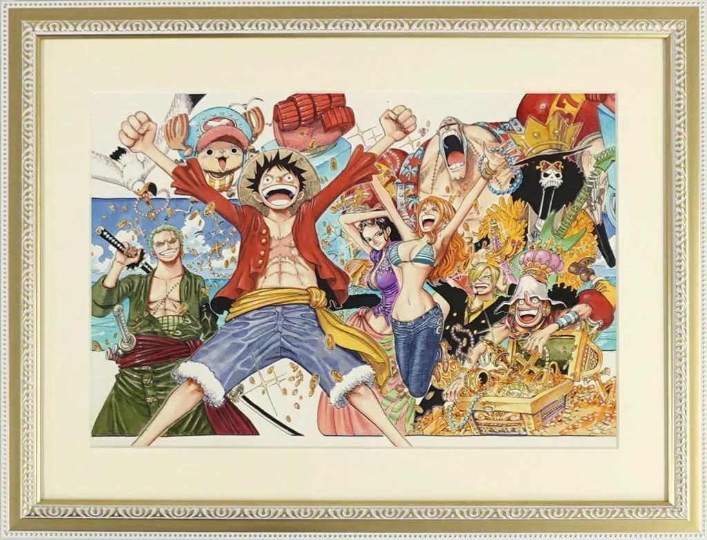 中古】原画イラストボード ワンピース 高精細複製原画 「週刊少年