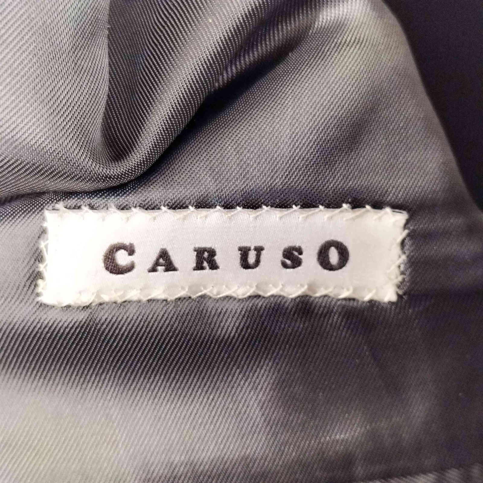 カルーゾ CARUSO イタリア製 シングル ウール100 ストライプテーラード