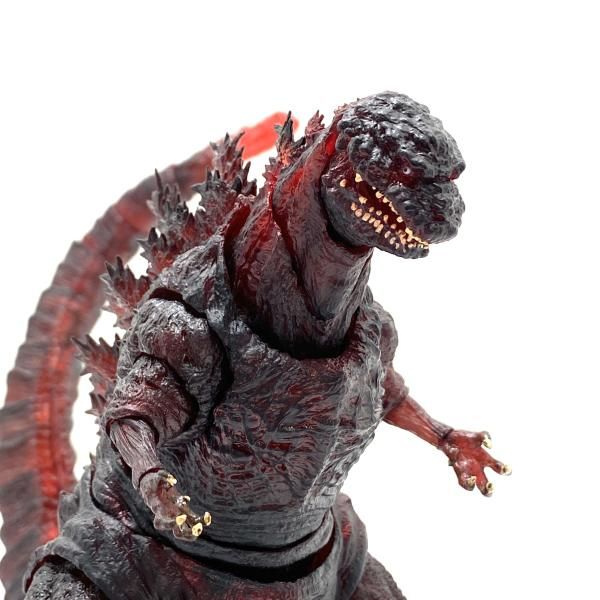 中古】【開封】S.H.MonsterArts ゴジラ (2016) 第4形態 夜間戦闘Ver