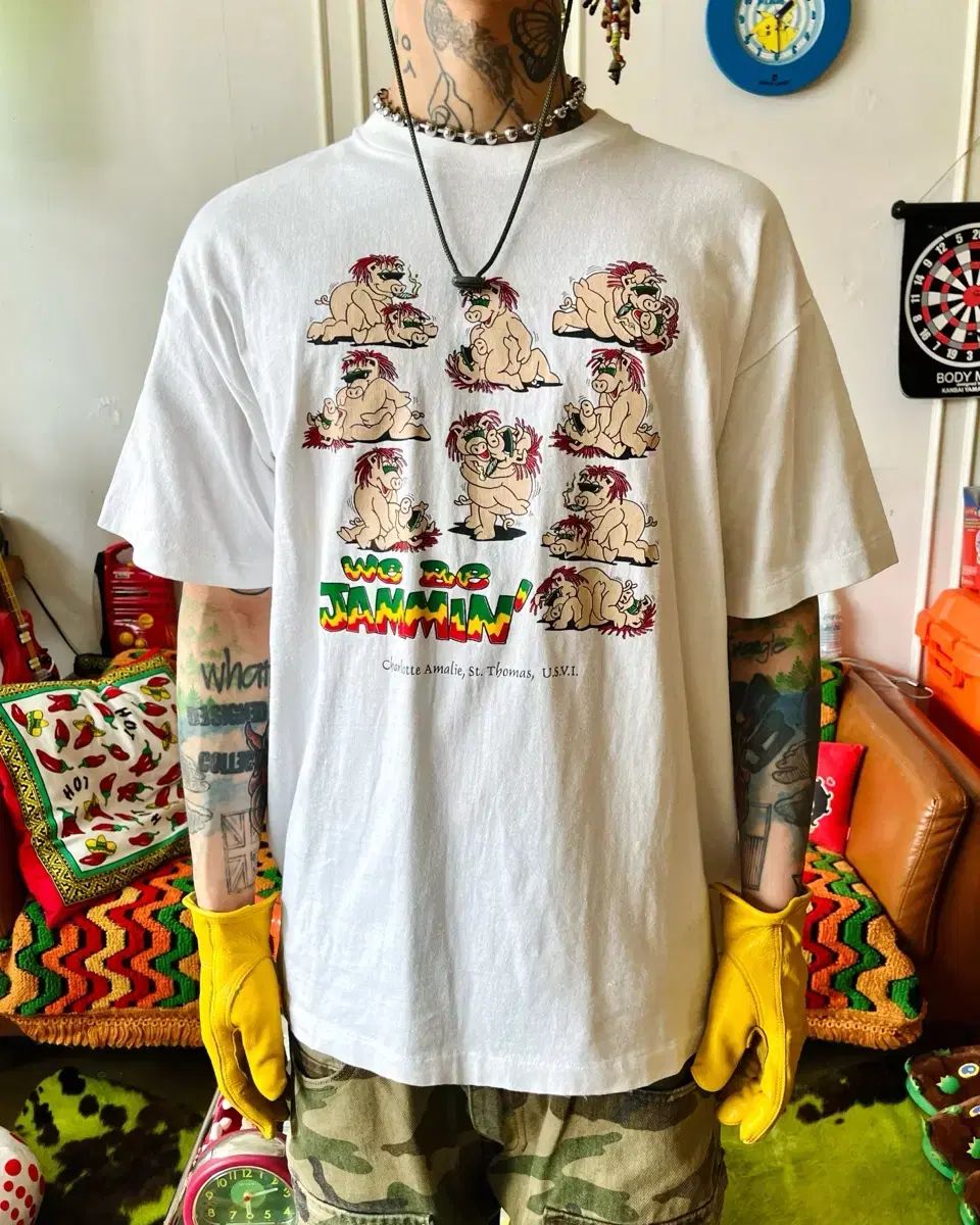 80s-90s USA ヴィンテージ カマストラ エロ プリンティング シングルステッチ Tシャツ
