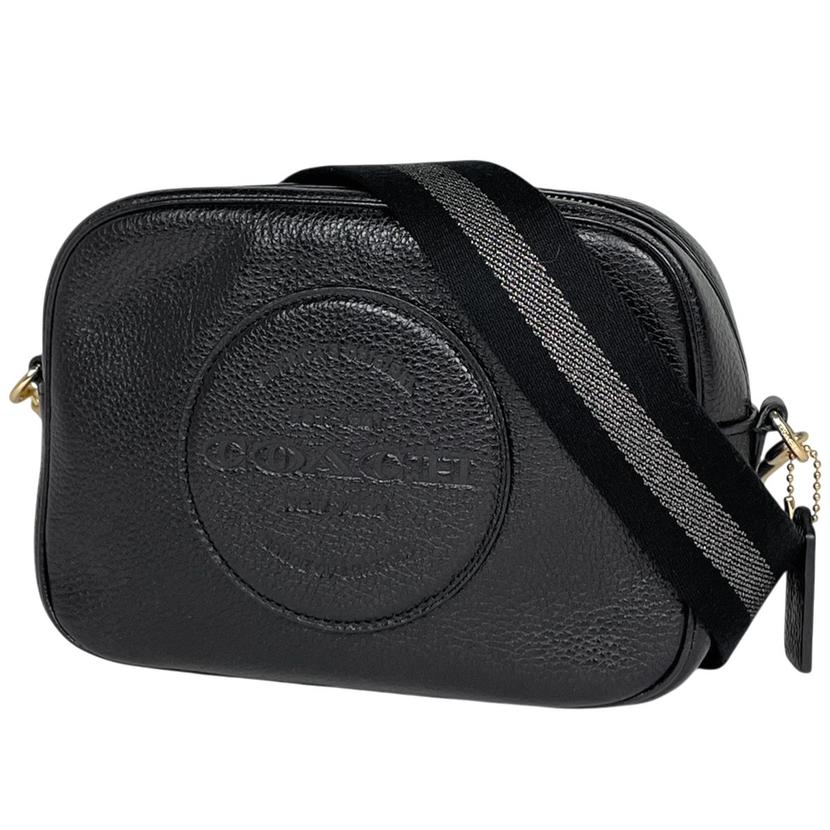 コーチ COACH デンプシー カメラバッグ ショルダーバッグ レザー ブラック C2828 レディース 【中古】