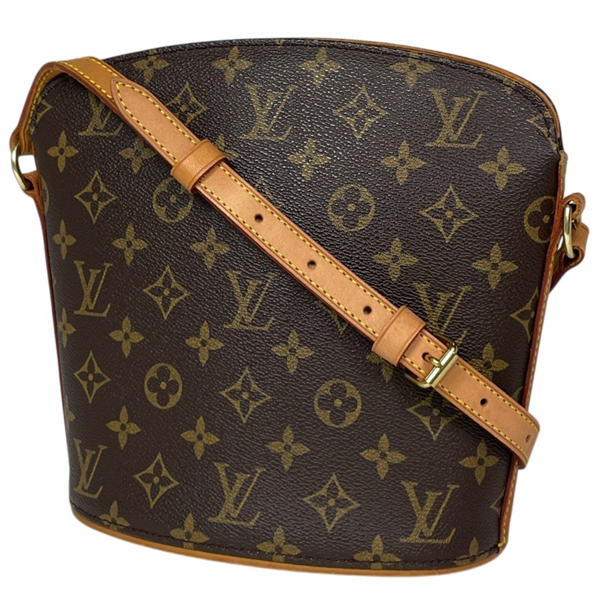 ルイ・ヴィトン Louis Vuitton ドルーオ ショルダーバッグ モノグラム ブラウン M51290 レディース 【中古】