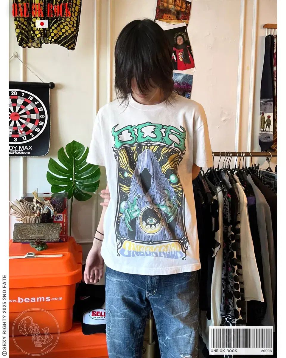 ONE OK ROCK 日本 ヴィンテージ ヘビーメタル ROCK バンド OFFICIAL 半袖 Tシャツ