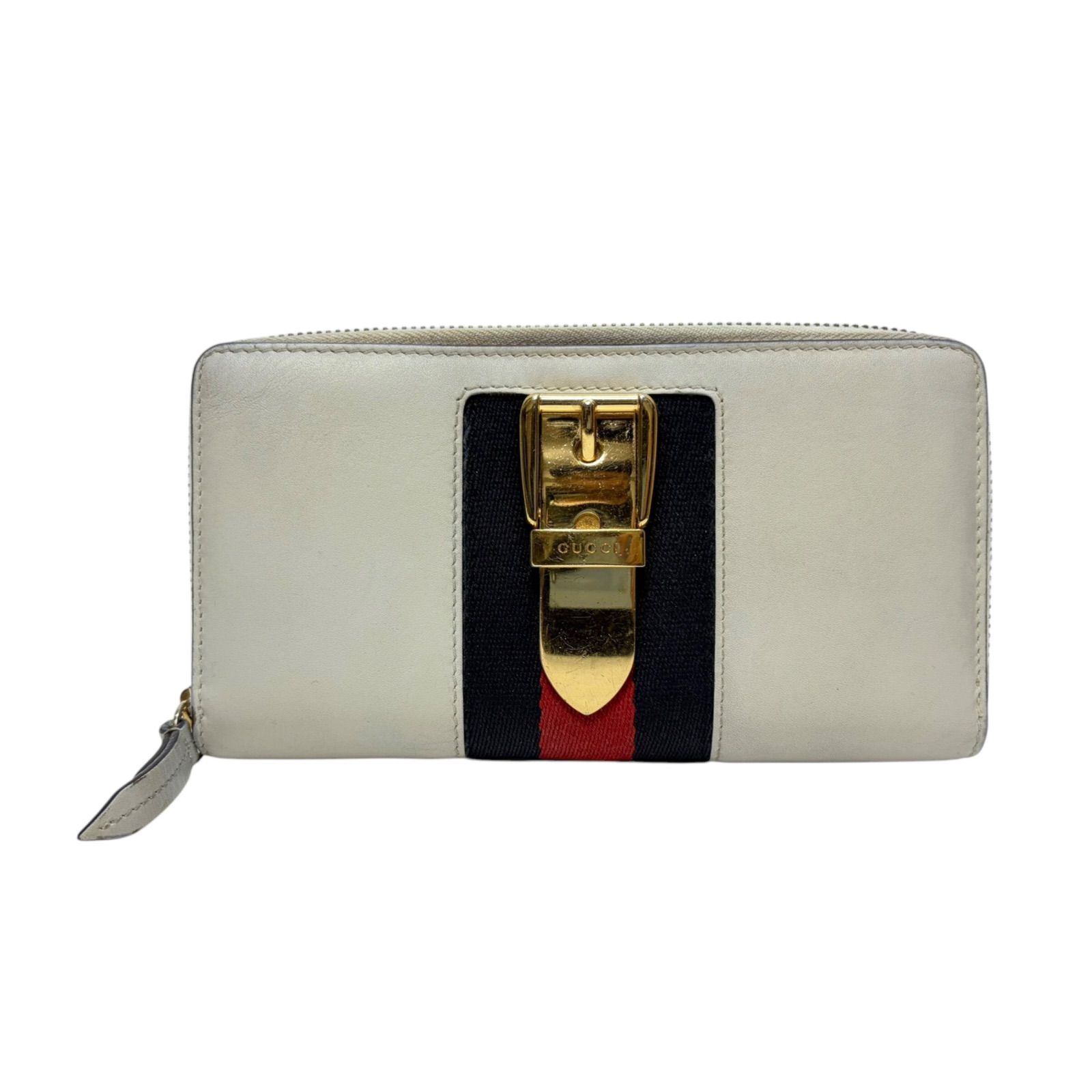 4603 GUCCI グッチ 長財布 シルヴィ ホワイト シェリーライン - メルカリ