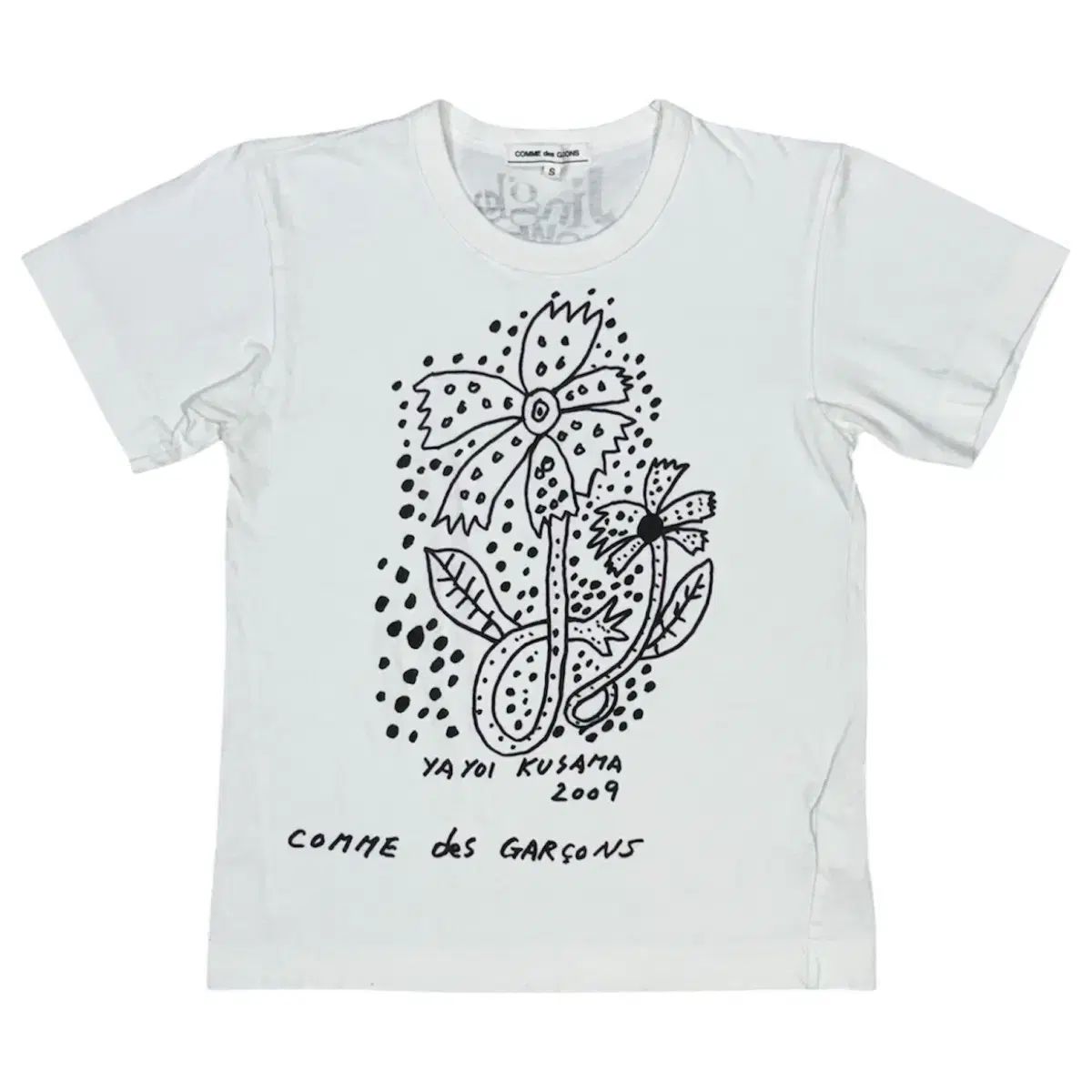 2009 草間彌生 x コム・デ・ギャルソン 半袖 Tシャツ