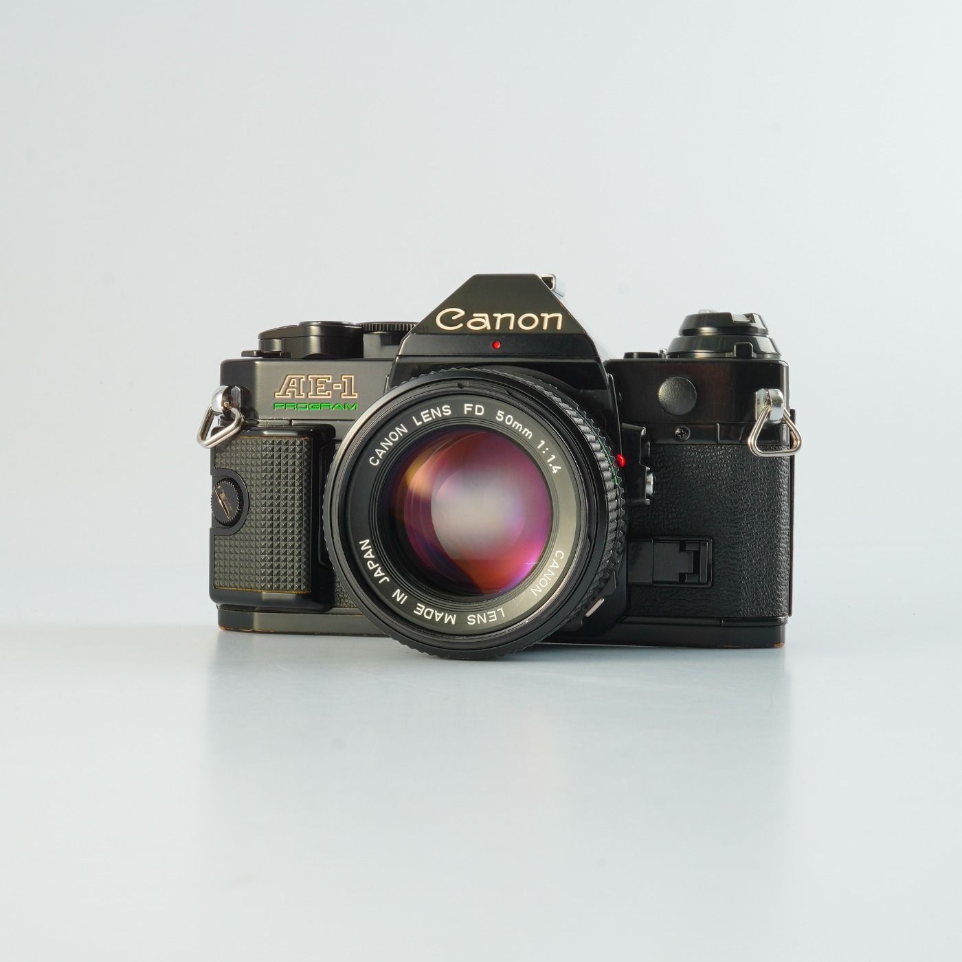 SERVICED】 Canon キヤノン AE-1 Program Black + New FD 50mm F/1.4