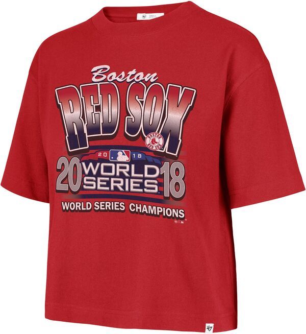 フォーティーセブン レディース トップス Tシャツ 47 Womens Boston Red Sox Red Cooperstown Playoff Reed City TShirt NoColor