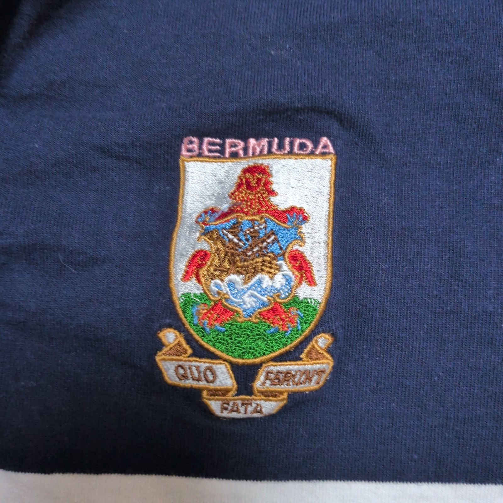 カナダ製 BARBARIAN（バーバリアン） BERMUDA 刺繍 ラガーシャツ