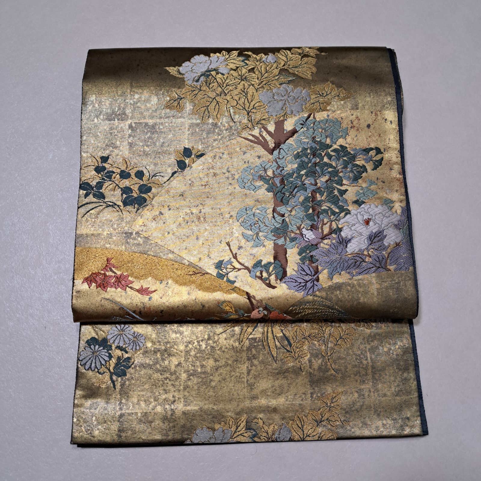 本金箔　袋帯　正絹　ろ14G07