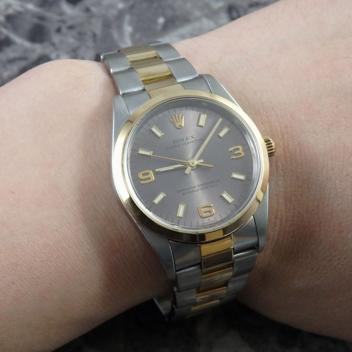 ロレックス オイスターパーペチュアル Ref.14203 ROLEX コンビ 1999年