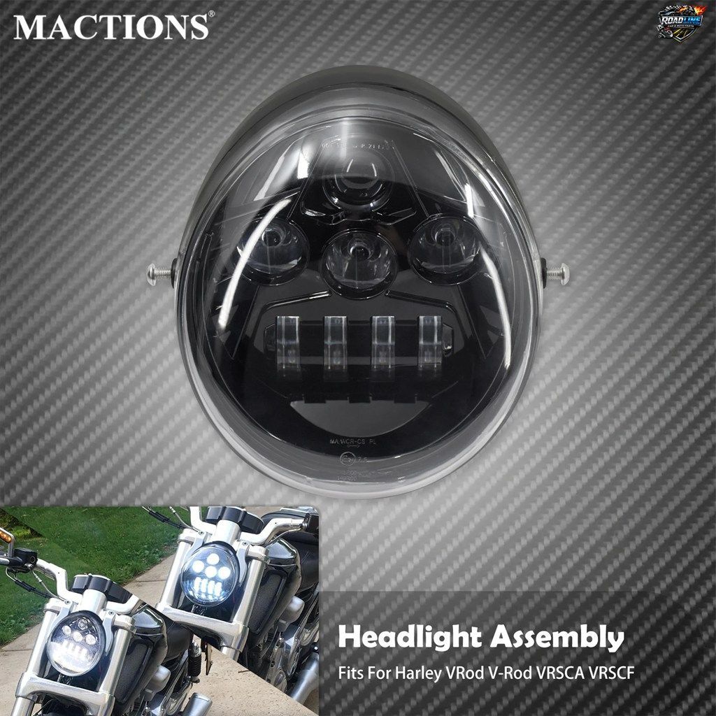 ハーレー ストリート V-ROD ROD VRSC VRSCA VRSCAW VRSCB VRSCF ロービーム/ハイビーム ヘッドライト用 オートバイ用 LED ヘッドライト プ