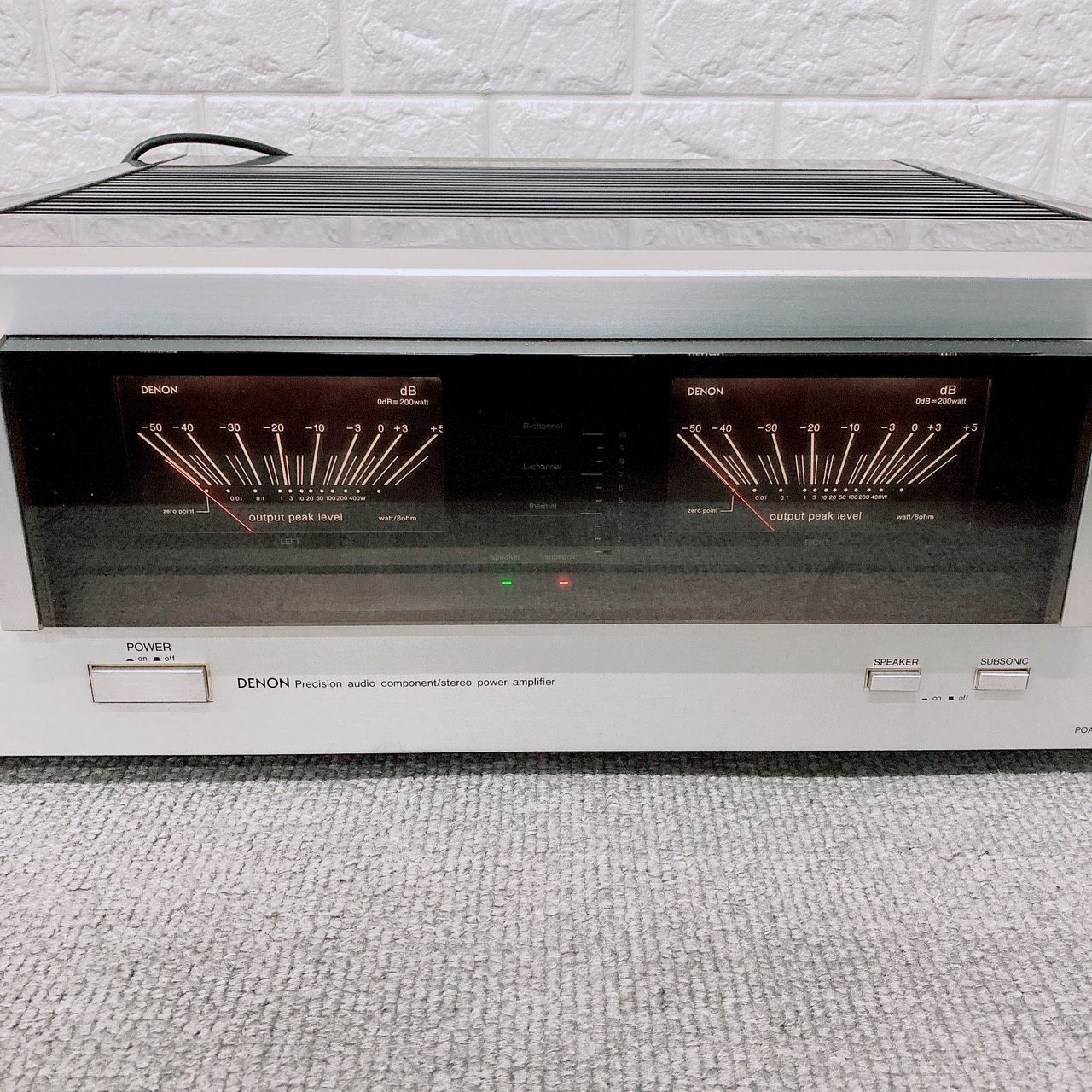 DENON ステレオパワーアンプ DENON ステレオパワーアンプ POA-3000Z オーディオ機器 - メルカリ
