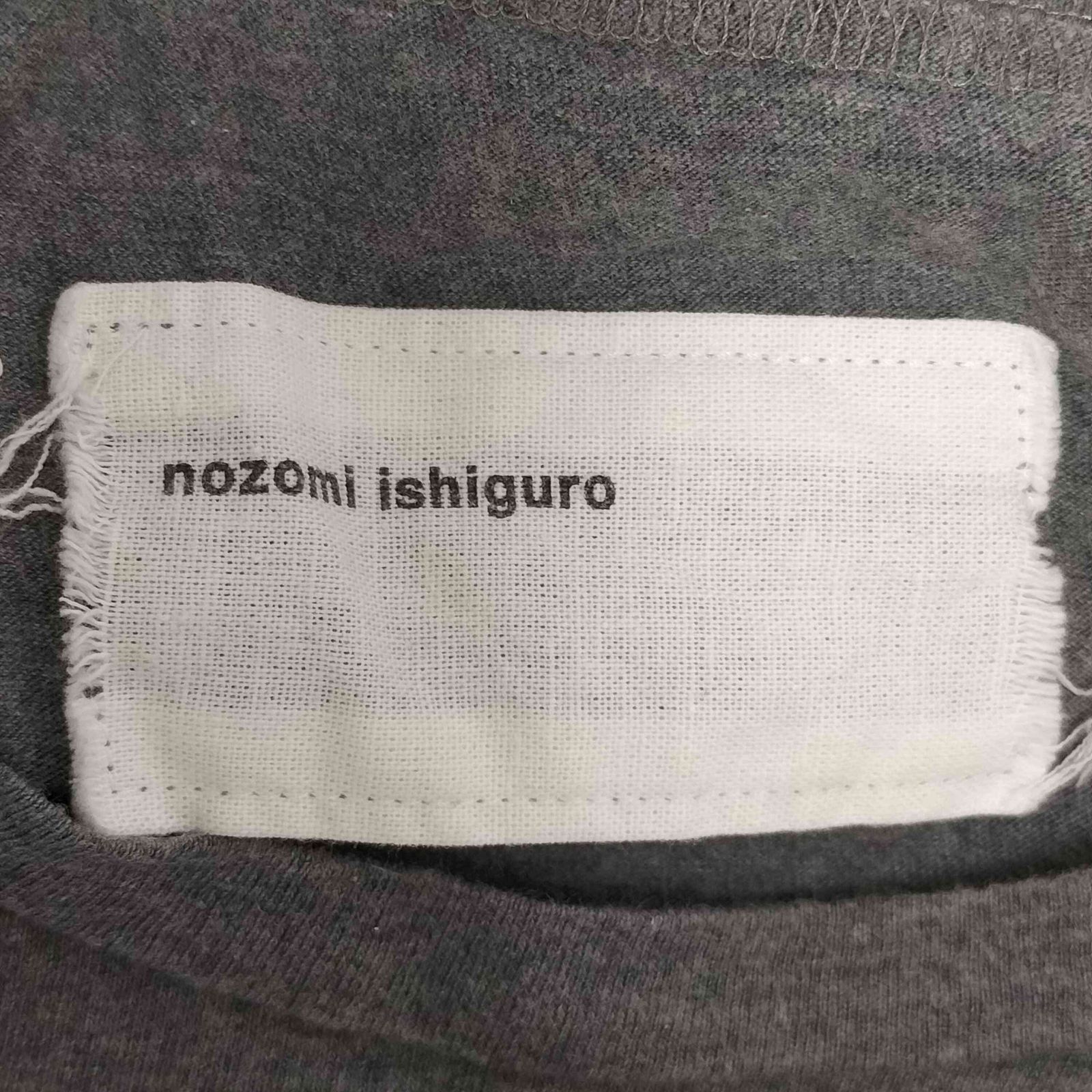 ノゾミイシグロ NOZOMI ISHIGURO コラージュプリント クルーネックT