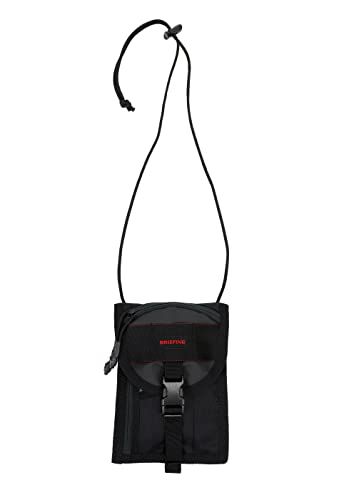 [ブリーフィング] ショルダーバッグ 財布機能 スマホ パスポート収納可 ミニショルダー (840デニールコーデュラエアー, Black(ブラック))yu