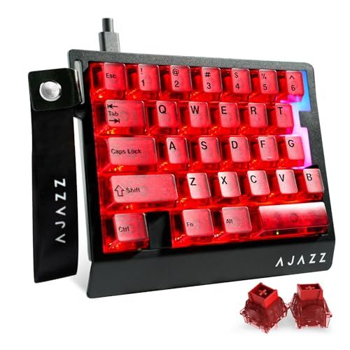 ★新品★AJAZZ AK029 片手ゲーミングキーボード メカニカルキーボード ラピッドトリガー対応 29キー配列 磁軸対応 8000Hzポーリングレート0.01mm RT精度 0.125ms超低遅延 アルミニウム合金プレート 5層消音構造 caccece3