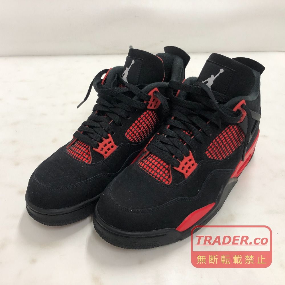 02w26697 ナイキ NIKE AIR JORDAN 4 RETRO ブラック 29.0cm ベトナム製 メンズ 箱なし スニーカー CT8527-016 【中古品】 19,800円