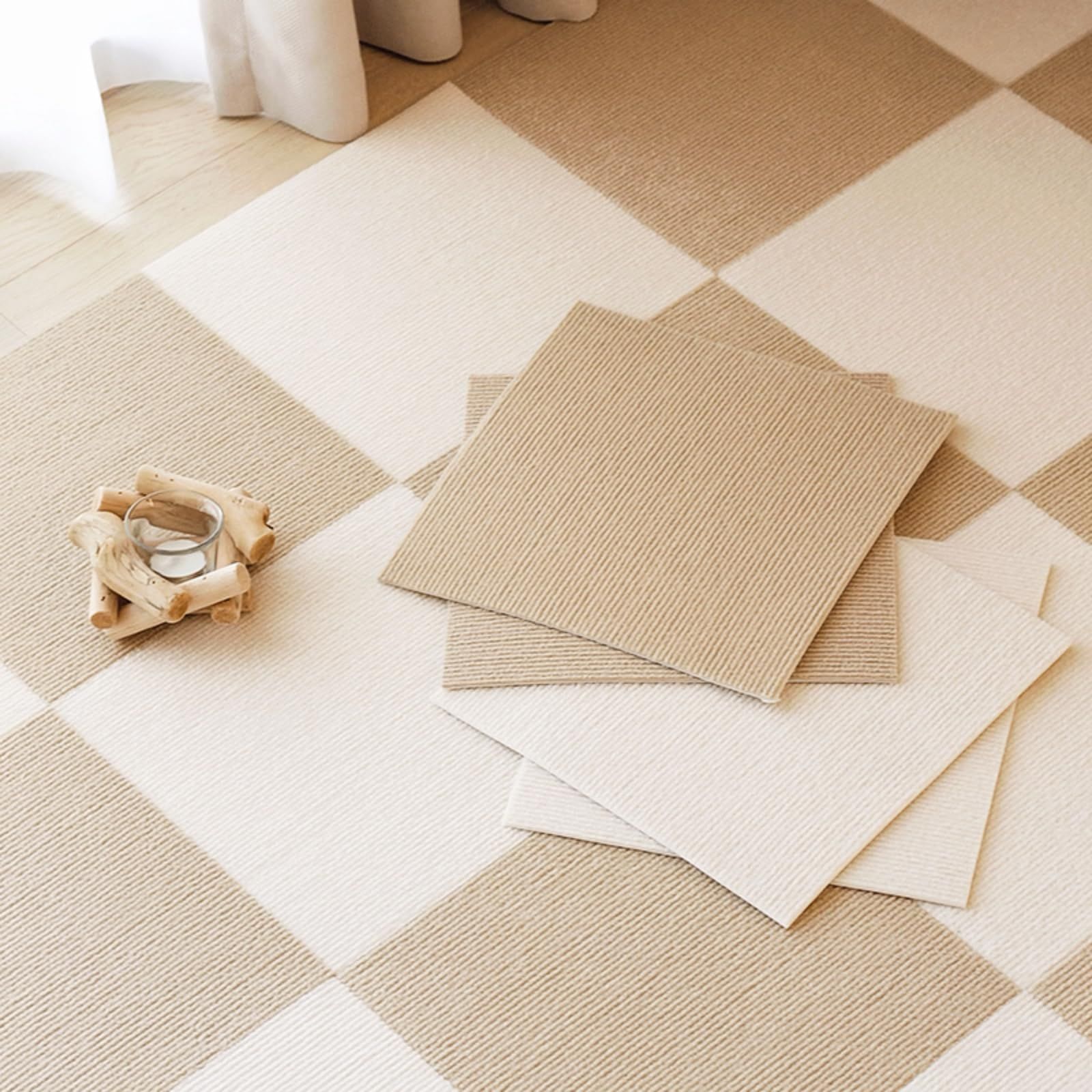 タイルカーペット ジョイントマット タイルマット 吸着マット30 x 30cm 40枚 大判 滑り止め 玄関マット 防?加工 洗える ペット用 カーペット ズレない 防音 子様・お年寄り・ペット猫犬滑り止め対策 家庭/オフィス/業務用/商用/ 8dd5077c