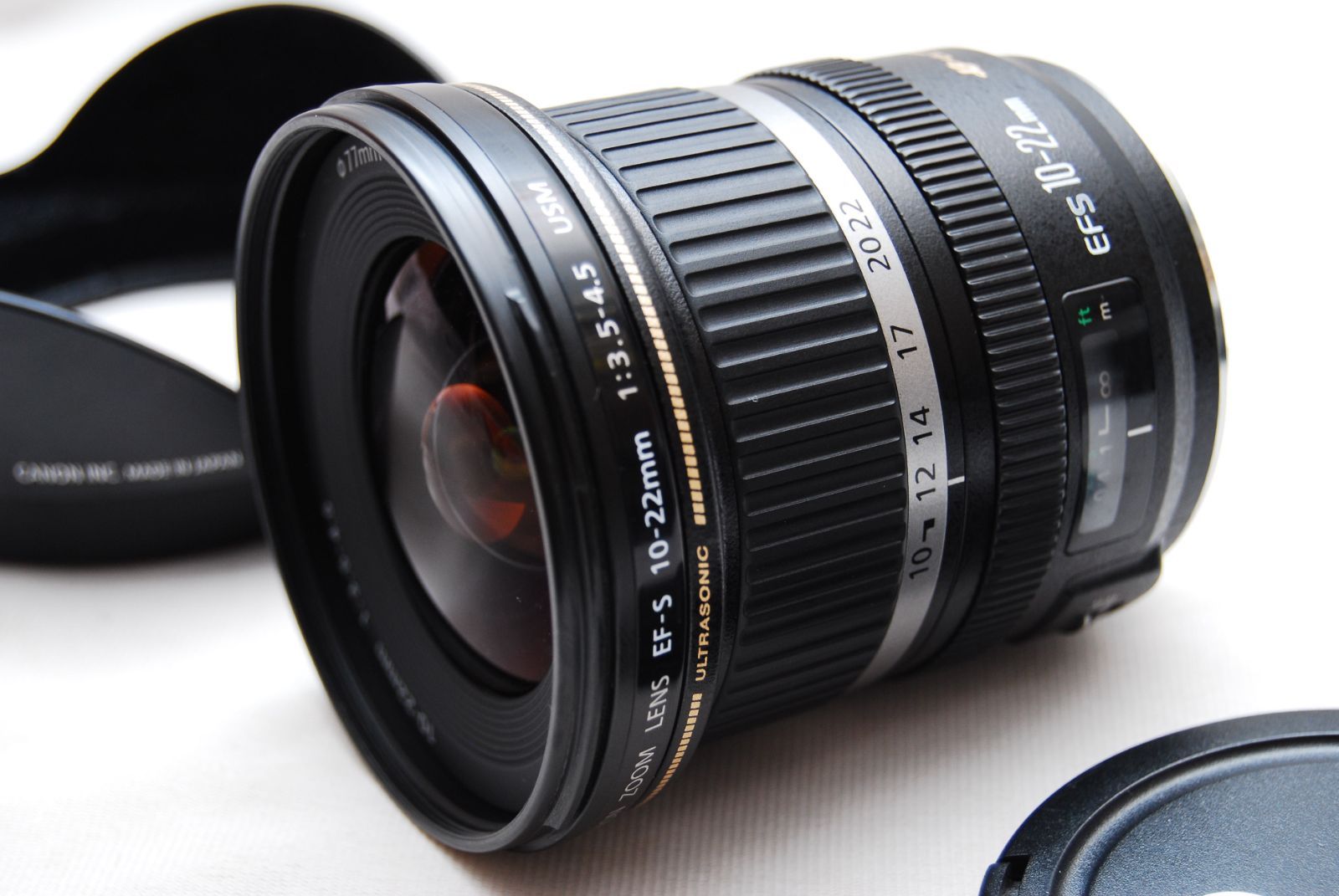 ☆ Canon 超広角ズームレンズ EF-S10-22mm F3.5-4.5 USM フード付き