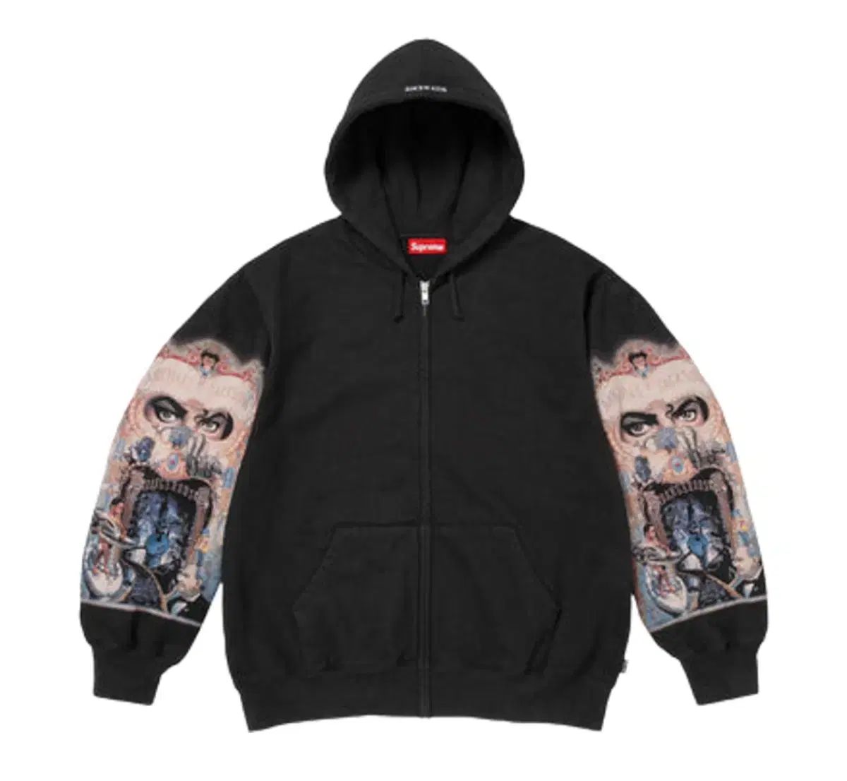 Supreme マイケル・ジャクソン フード ジップアップ ブラック S M