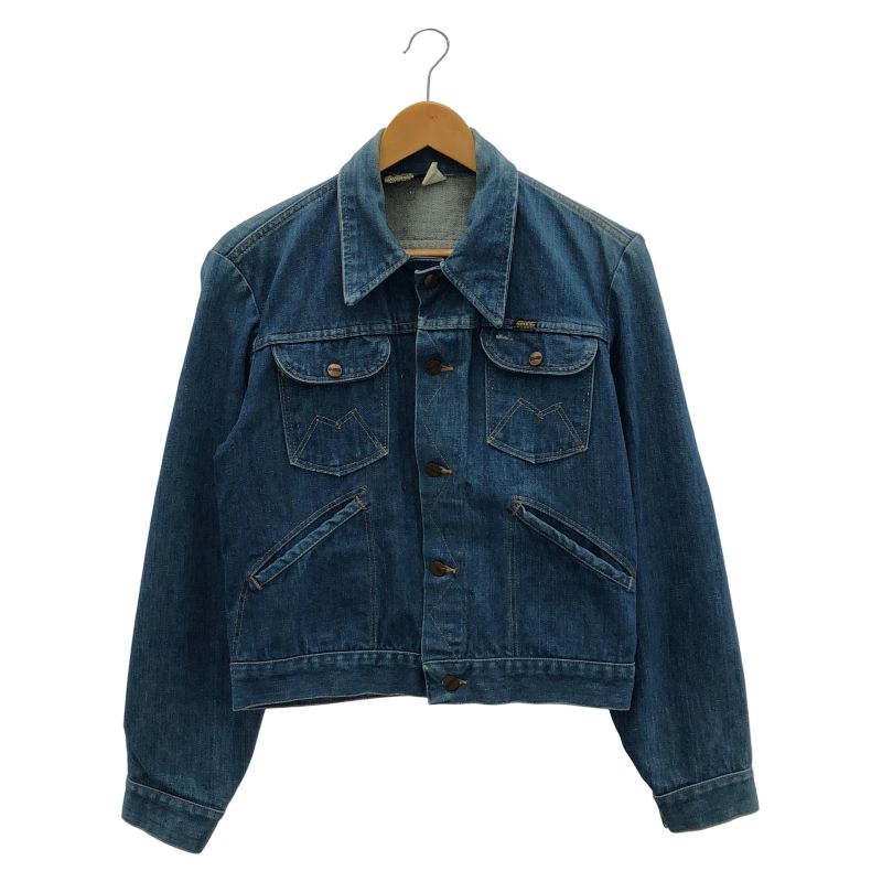 中古】70s MAVERICK USA製 デニムジャケット サイズ38 ブルー 汚れあり
