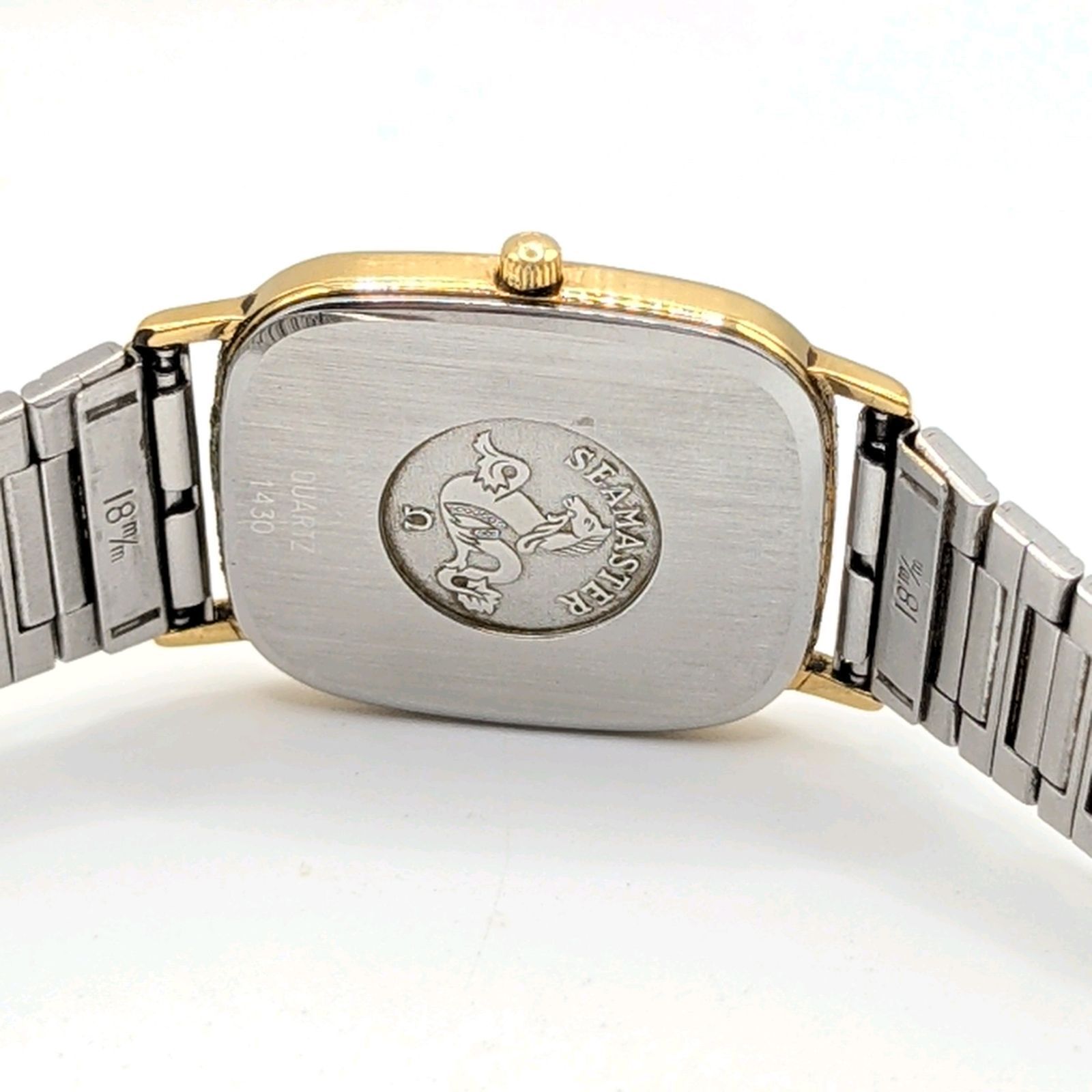 OMEGA Seamastaer Watch Quartz Boys Square Gold Y2K 00S Vintage