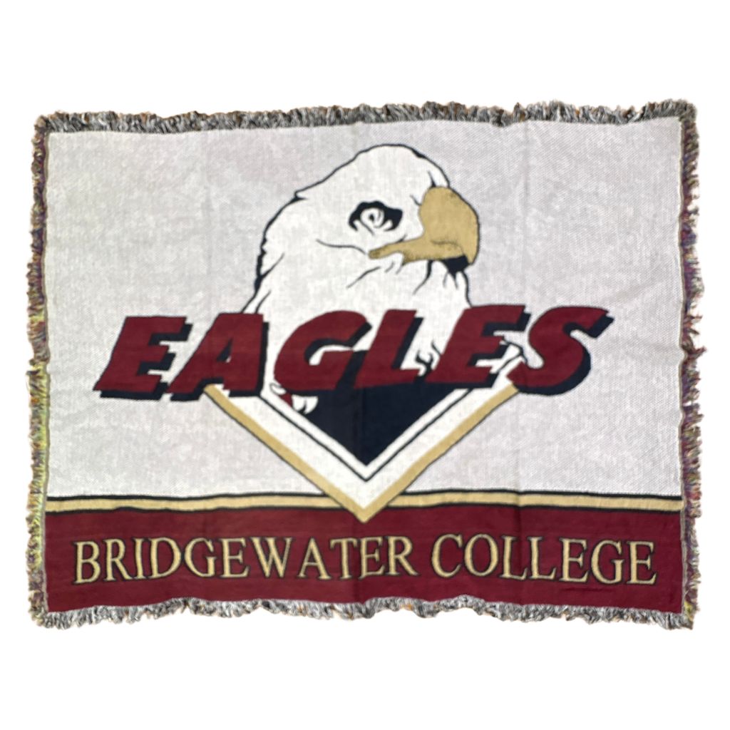 vintageラグ ブランケット マルチカバー タペストリー ブリッジウォーター大学 イーグルス カレッジ Rug Blanket Eagles 3687
