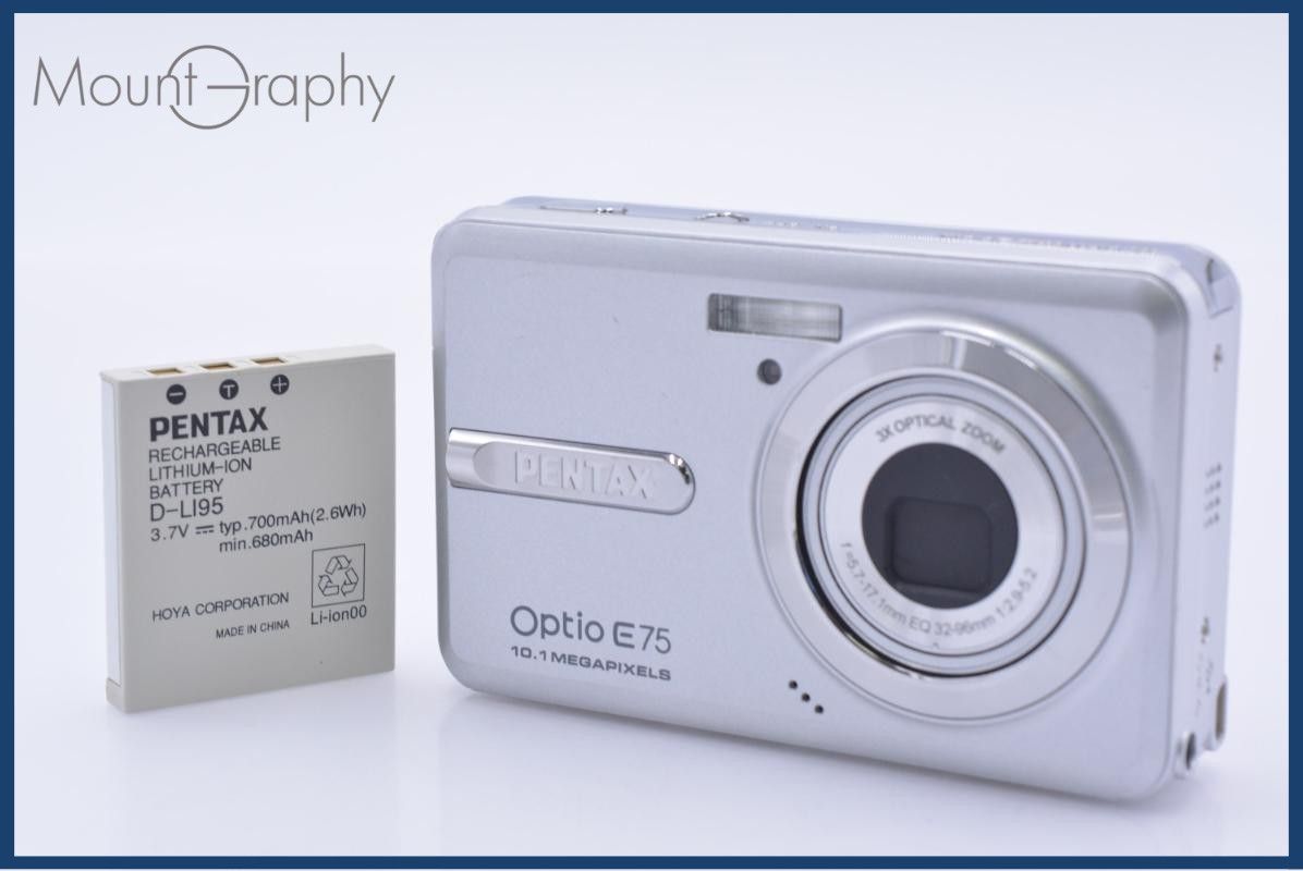【動作保証】 ペンタックス PENTAX Optio E75 3X バッテリー付属 同梱無料 #ak189