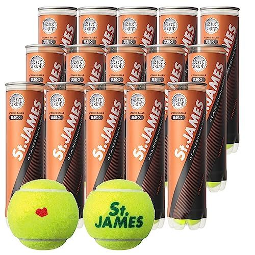 【SDGsプロジェクト】「KPIオリジナルモデル」DUNLOP「St.JAMES 1箱（15缶/60球)」テニスボール送料無料 ba12615f