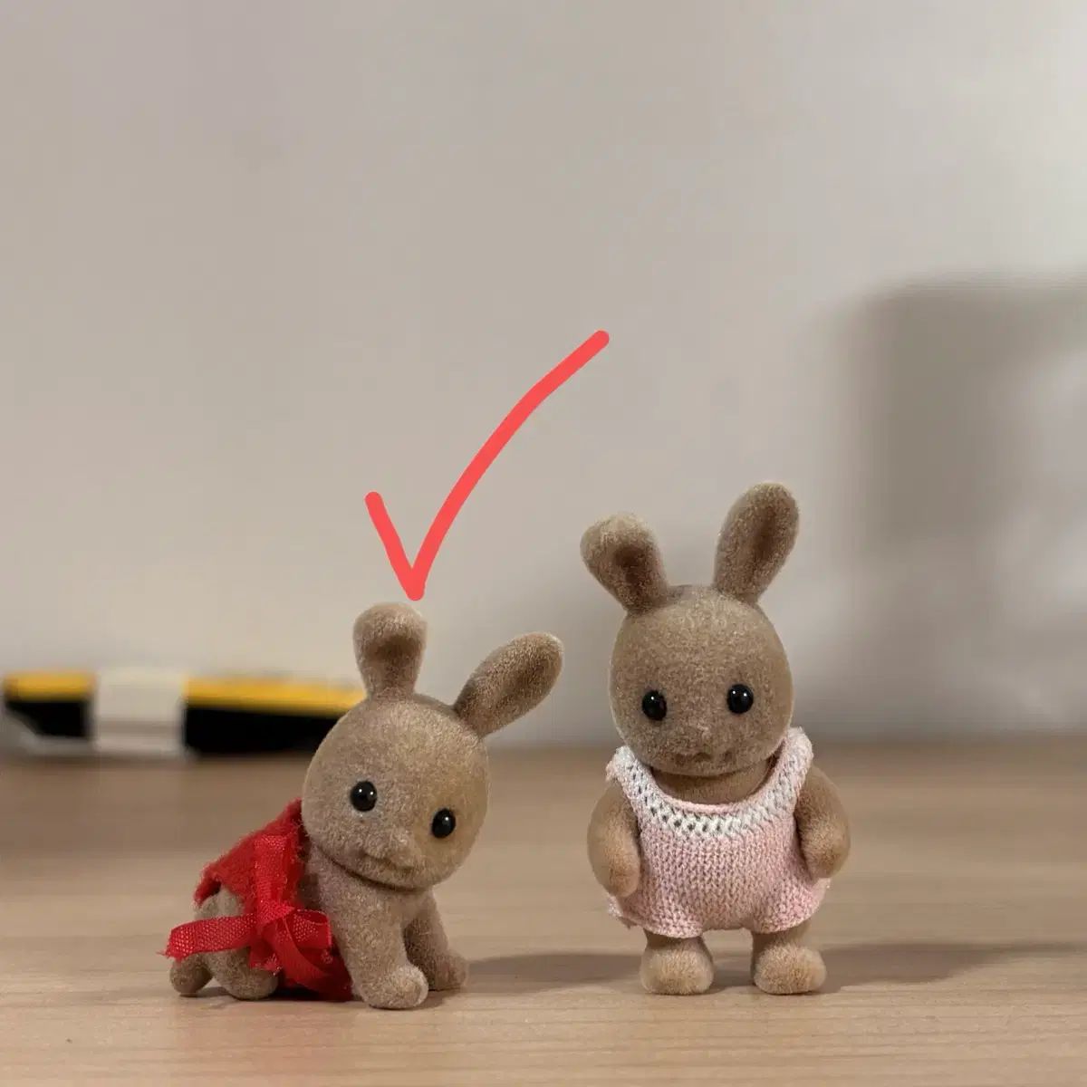 シルバニアファミリー 茶色の耳折れうさぎ バニーダン ウサギ 赤ちゃん