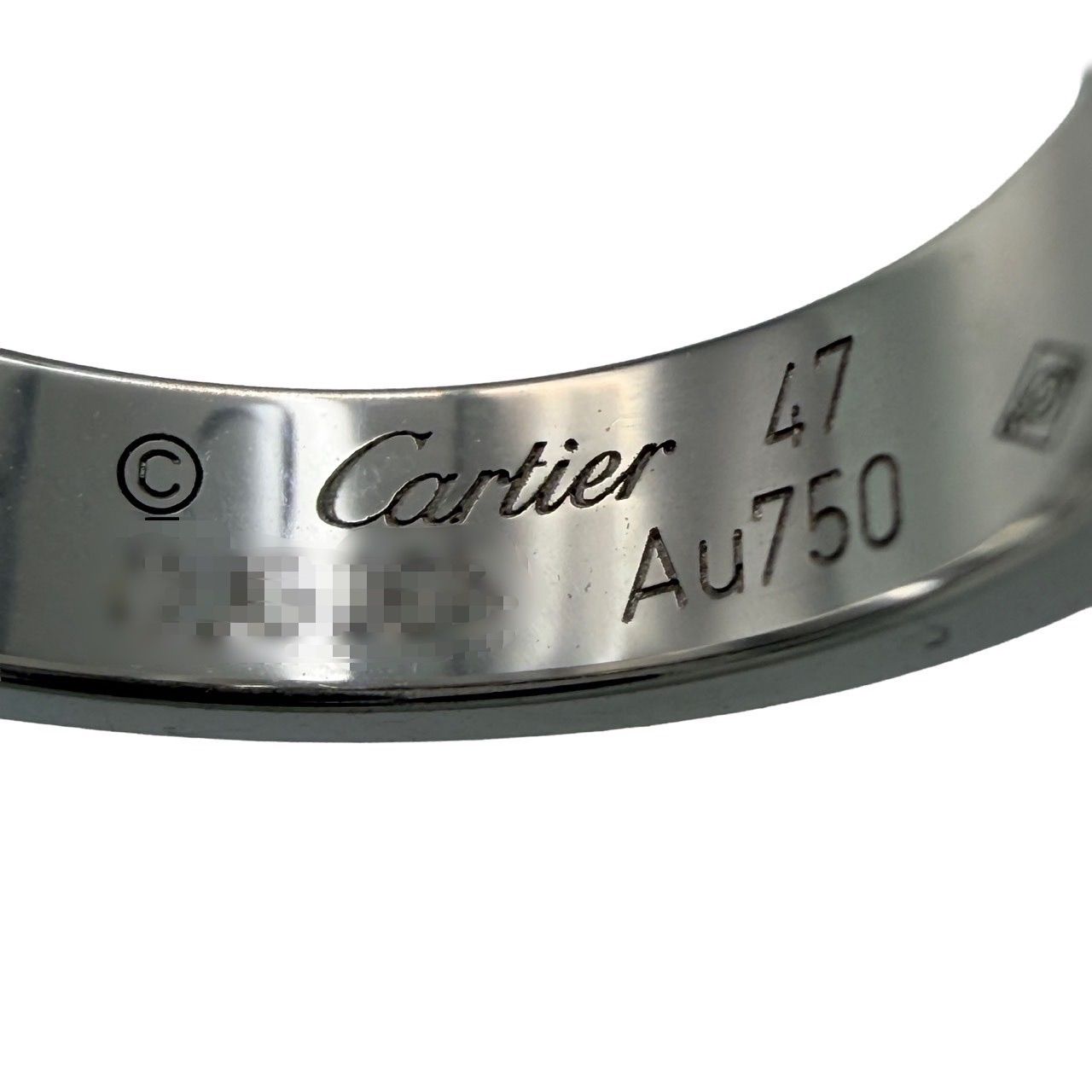 Cartier カルティエ ミニラブ ダイヤ リング 47 ホワイトゴールド
