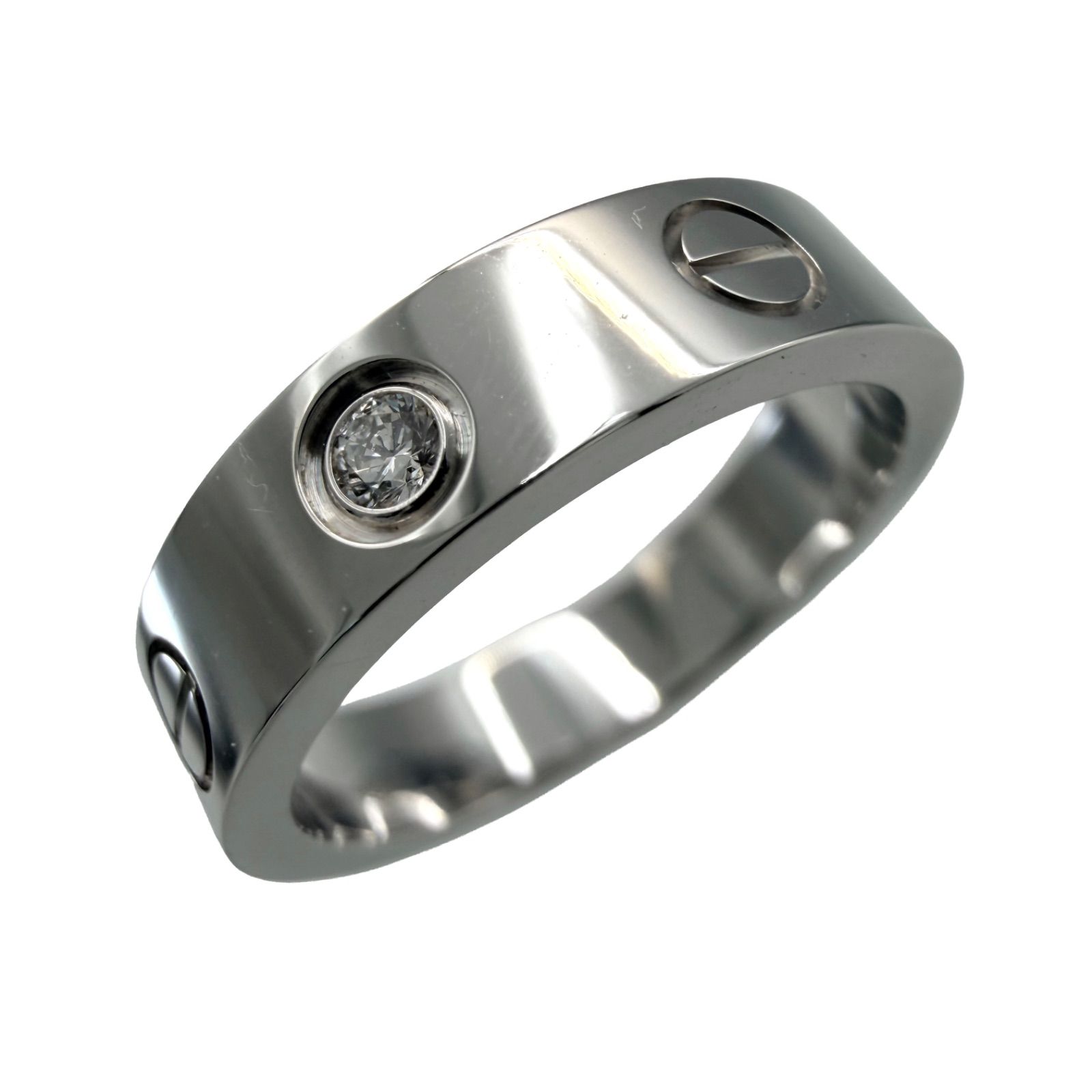 HWさん専用　ホワイトゴールド　カルティエ Cartier ミニラブダイヤリング Cartier カルティエ ミニラブ ダイヤ リング 47 ホワイトゴールド