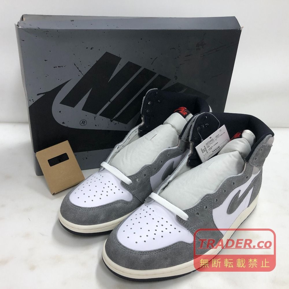02w26700 ナイキ NIKE AIR JORDAN 1 RETRO HIGH OG ホワイト 29.0cm 中国製 メンズ 箱・タグ・替え紐あり スニーカー DZ5485-051 【中古品】