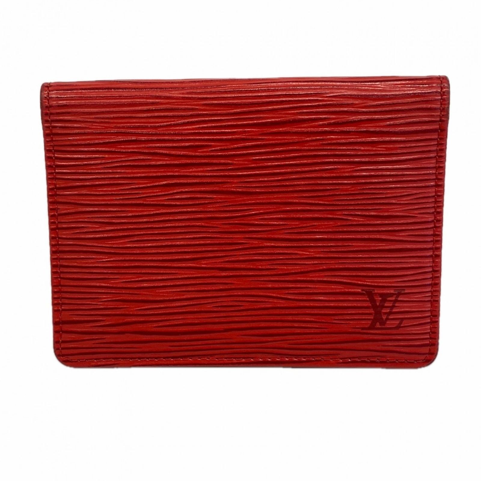 ルイ・ヴィトン(Louis Vuitton) ルイ・ヴィトン 名刺入れ・カードケース エピ ポルト2カルトヴェルティカル M63207 カスティリアンレッドメンズ レディース P3070077