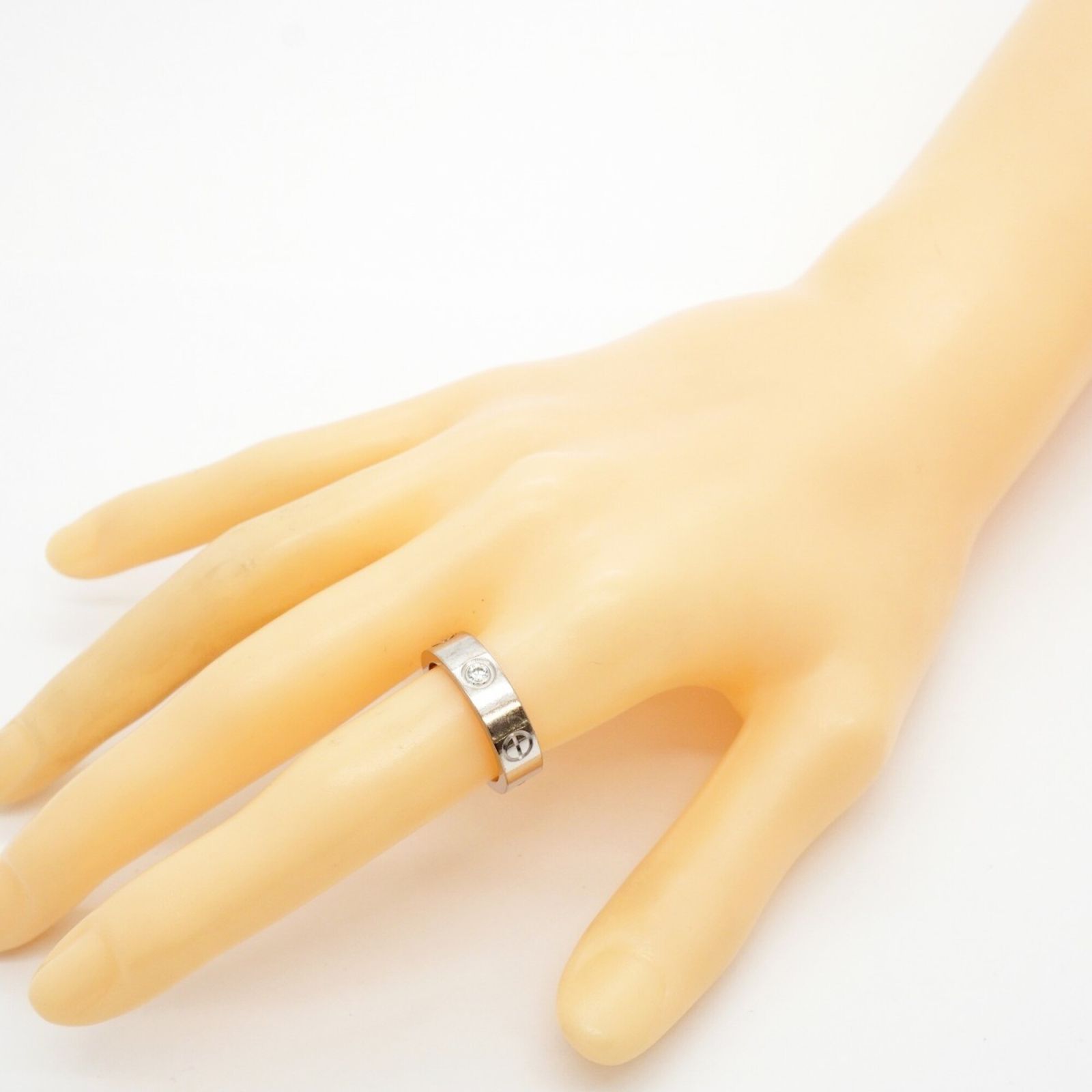 カルティエ(Cartier) カルティエ リング ラブ 3PD 18KWG ホワイト