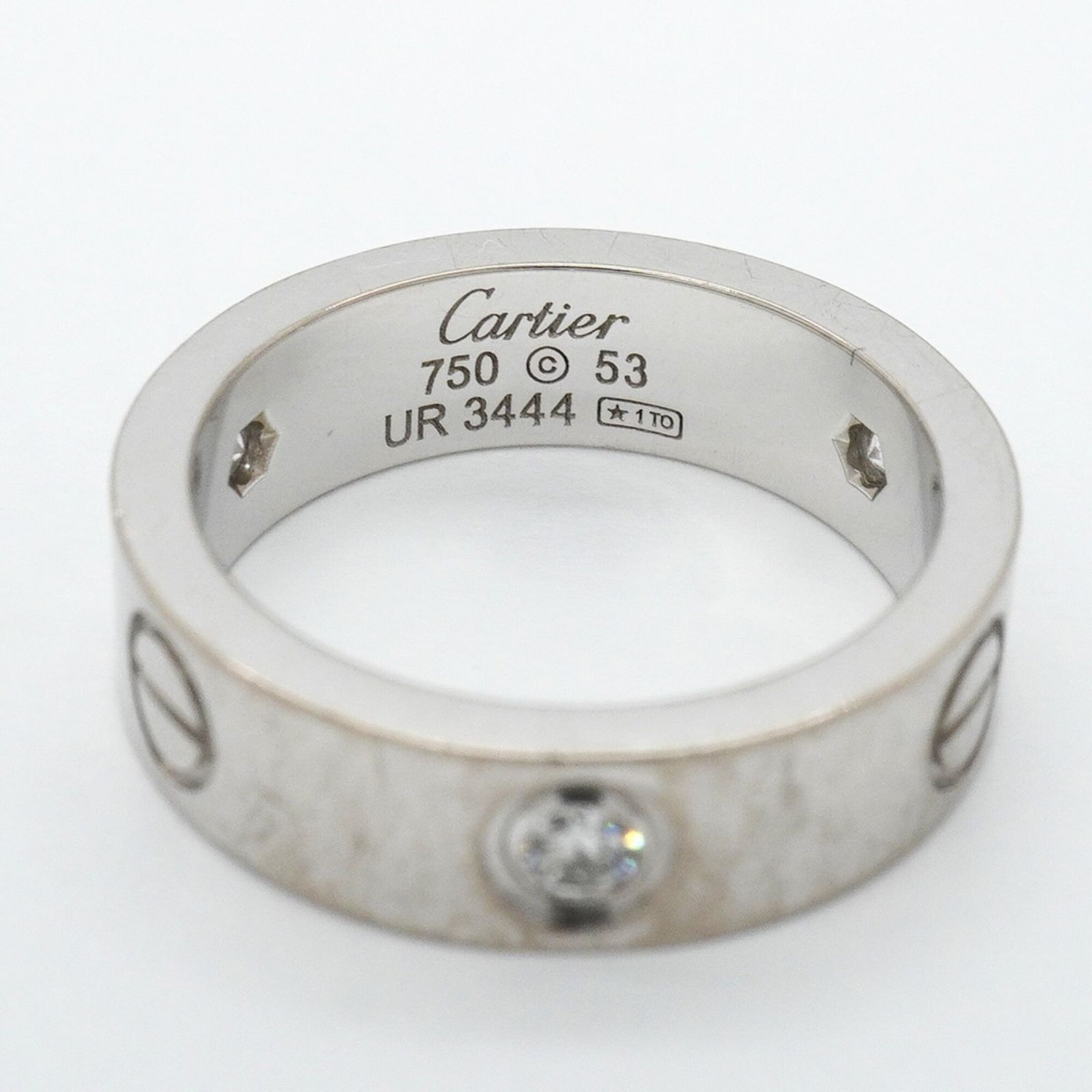 カルティエ(Cartier) カルティエ リング ラブ 3PD 18KWG ホワイト