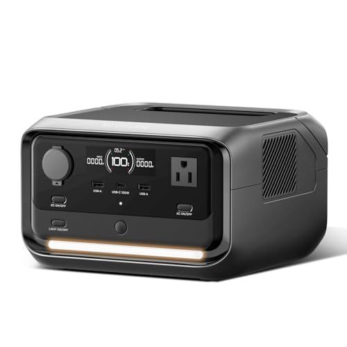 EcoFlow RIVER 3 Plus ポータブル電源 286Wh容量 定格600W/瞬間最大1200W 60時間フル充電 拡張バッテリー対応（別売り） UPS機能10ms リン酸鉄リチウムイオン電池 長寿命 コンパクト 軽量 30dB静音 X-guard電