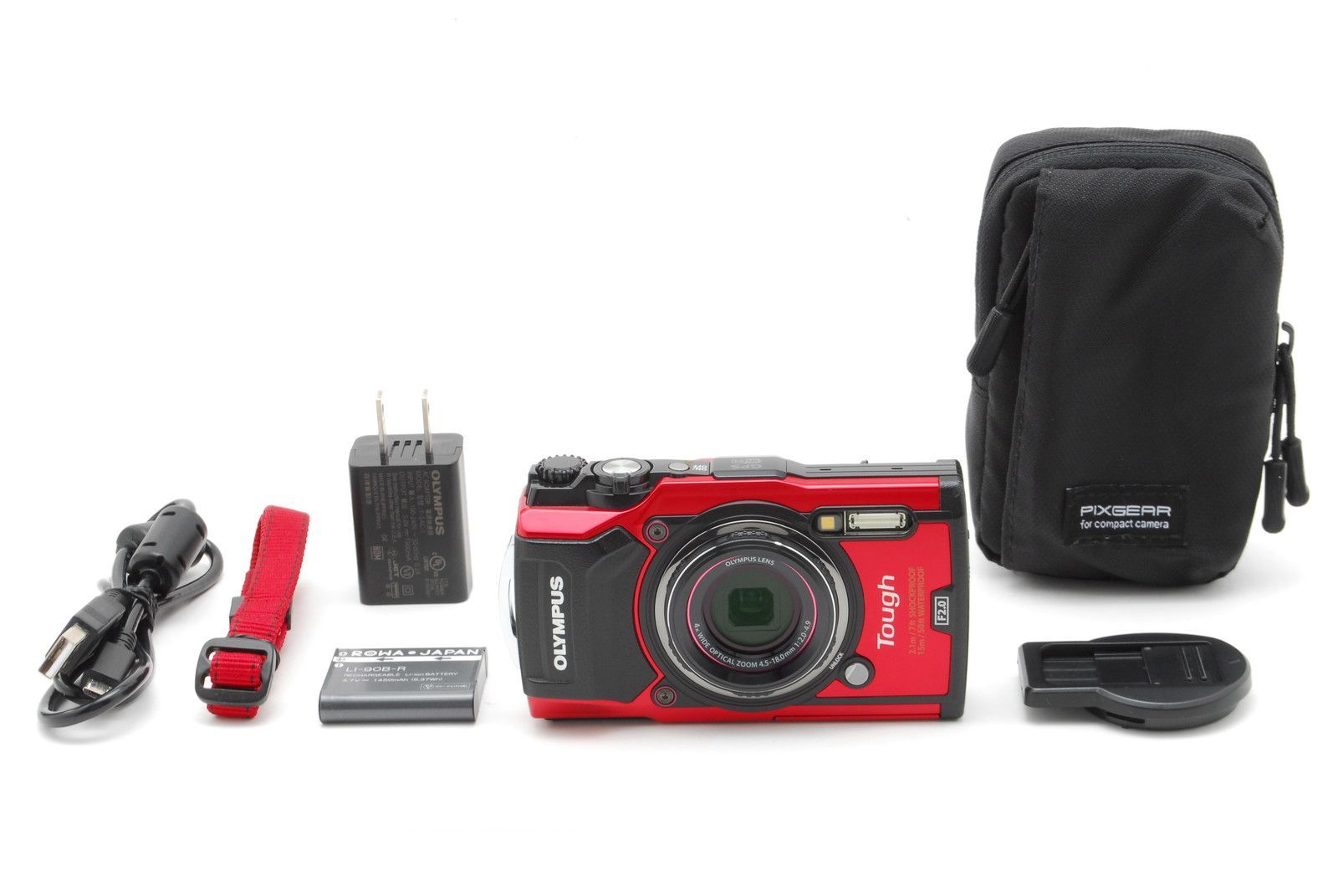 シャッターカウント 1567【超美品】Olympus オリンパス Tough TG-5 Red