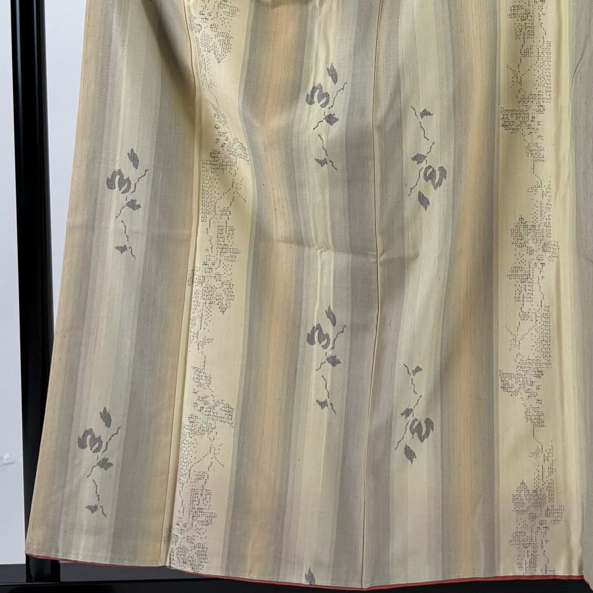 美品】 結城紬 身丈157cm 裄丈64.5cm M 袷 はたおり娘 やまと 証紙